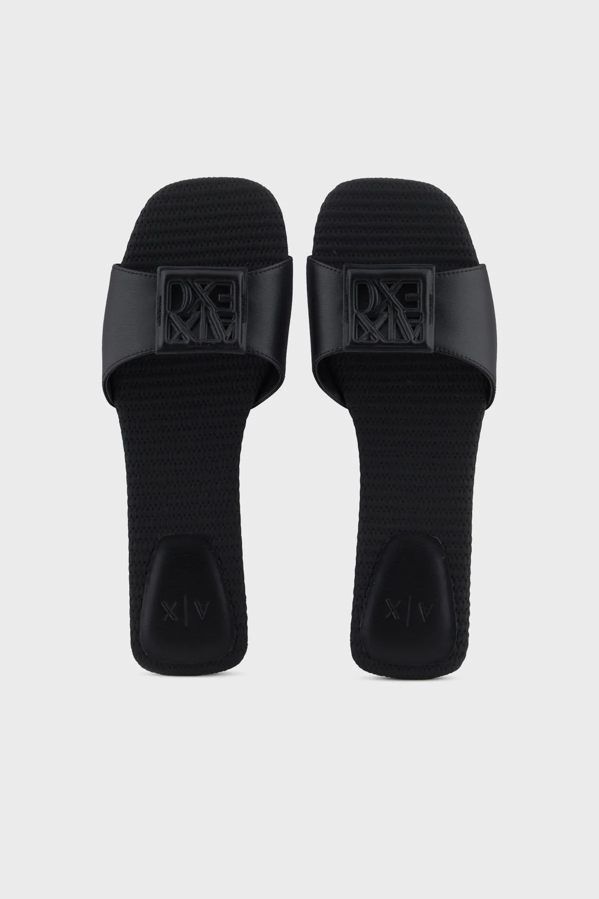 Armani Exchange Logolu Tek Bantlı Kadın Terlik XDP055 XV921 00002 Siyah - 3
