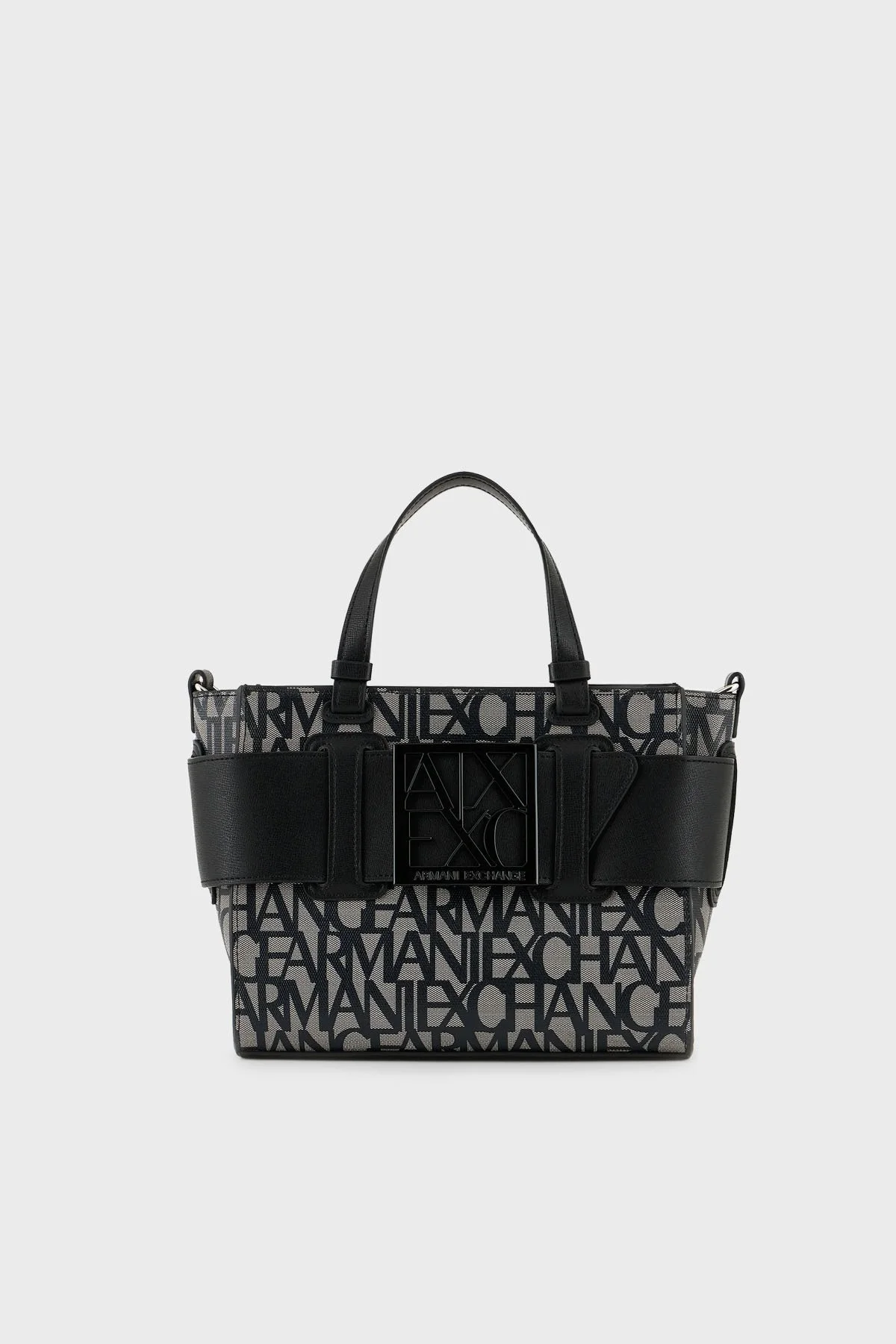 Armani Exchange Logolu Uzatma Askılı Bayan Çanta 942690 3F742 00850 SİYAH-GRİ - 1