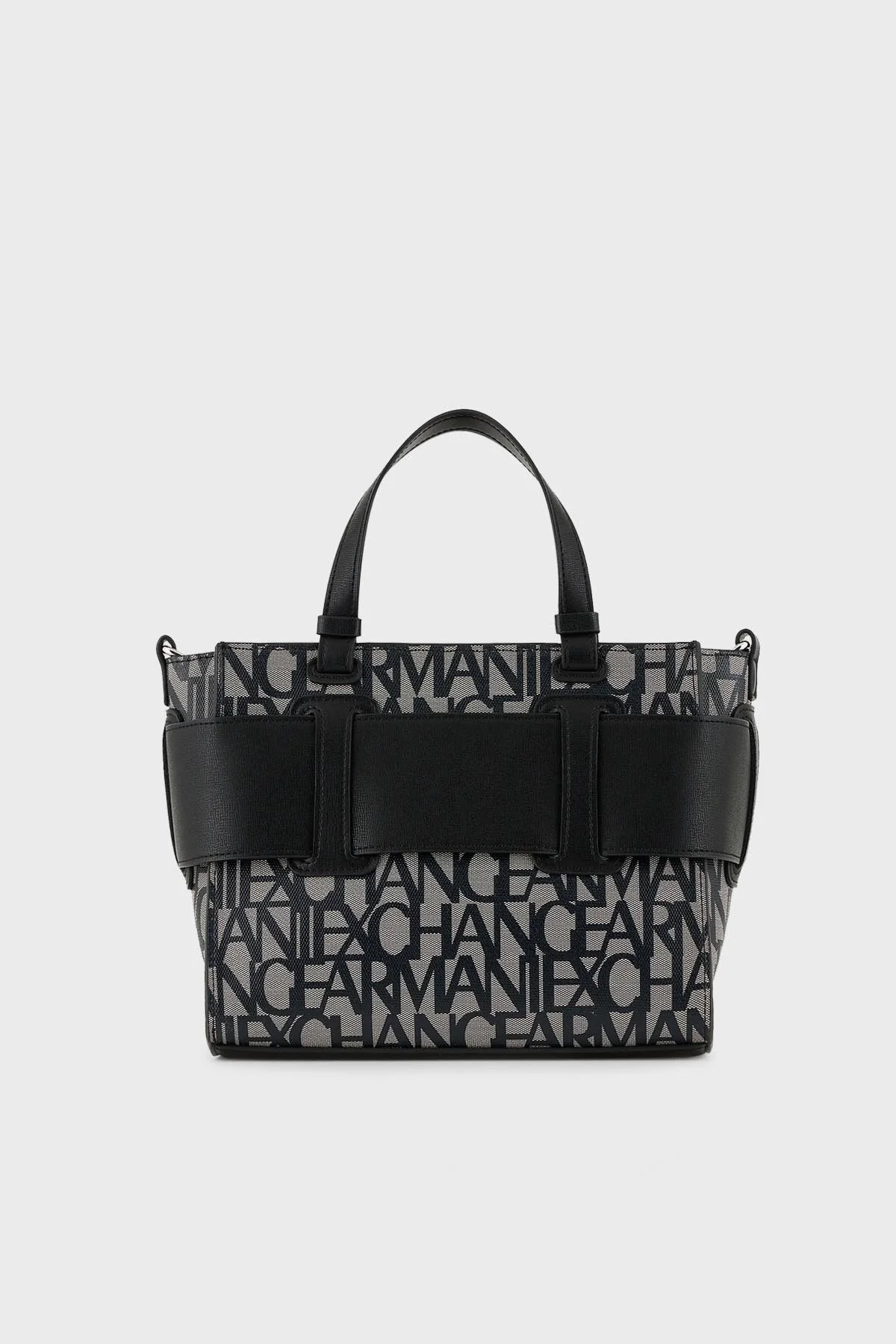 Armani Exchange Logolu Uzatma Askılı Bayan Çanta 942690 3F742 00850 SİYAH-GRİ - 3