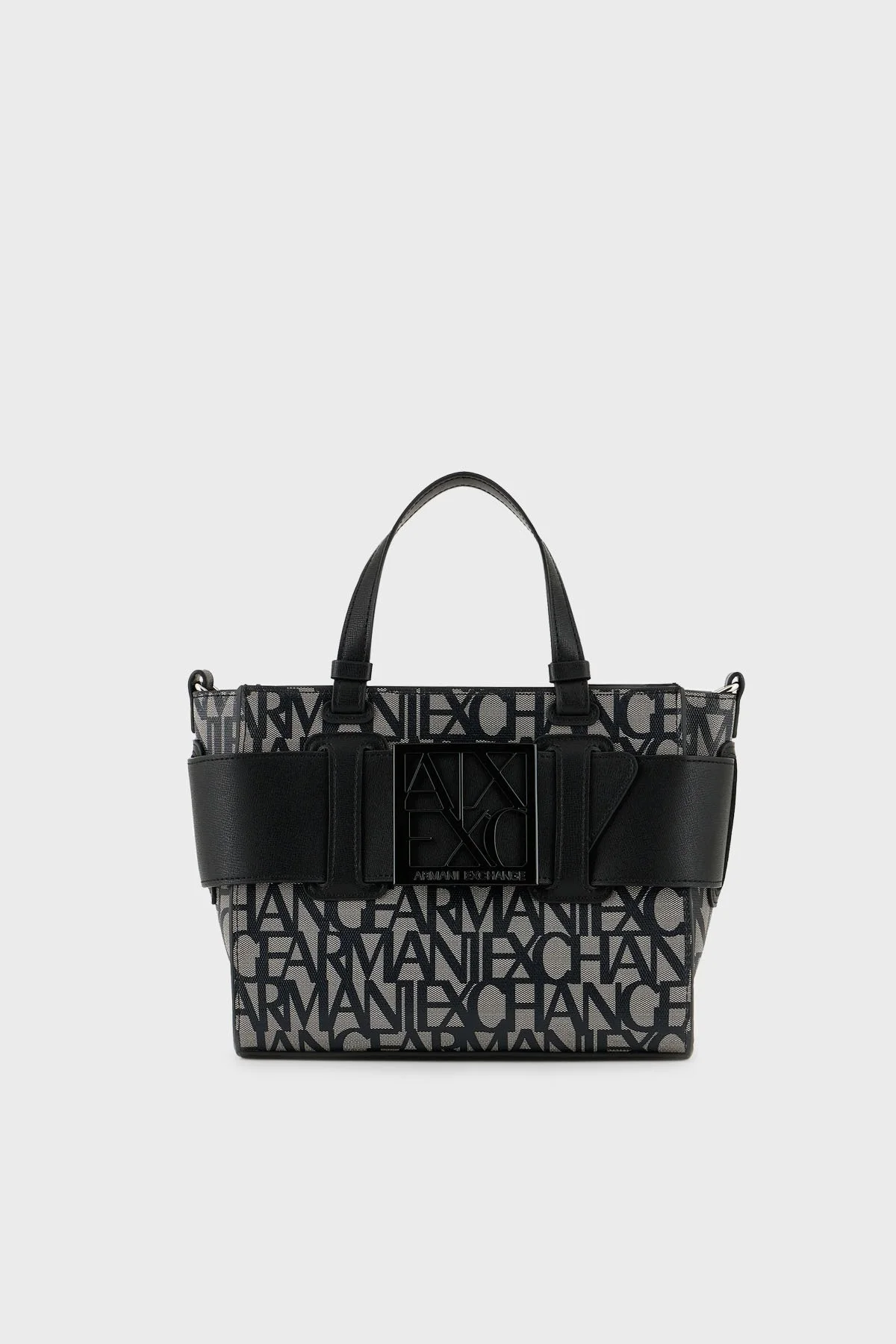 Armani Exchange Logolu Uzatma Askılı Kadın Çanta 942690 3F742 00850 Siyah-gri - 1