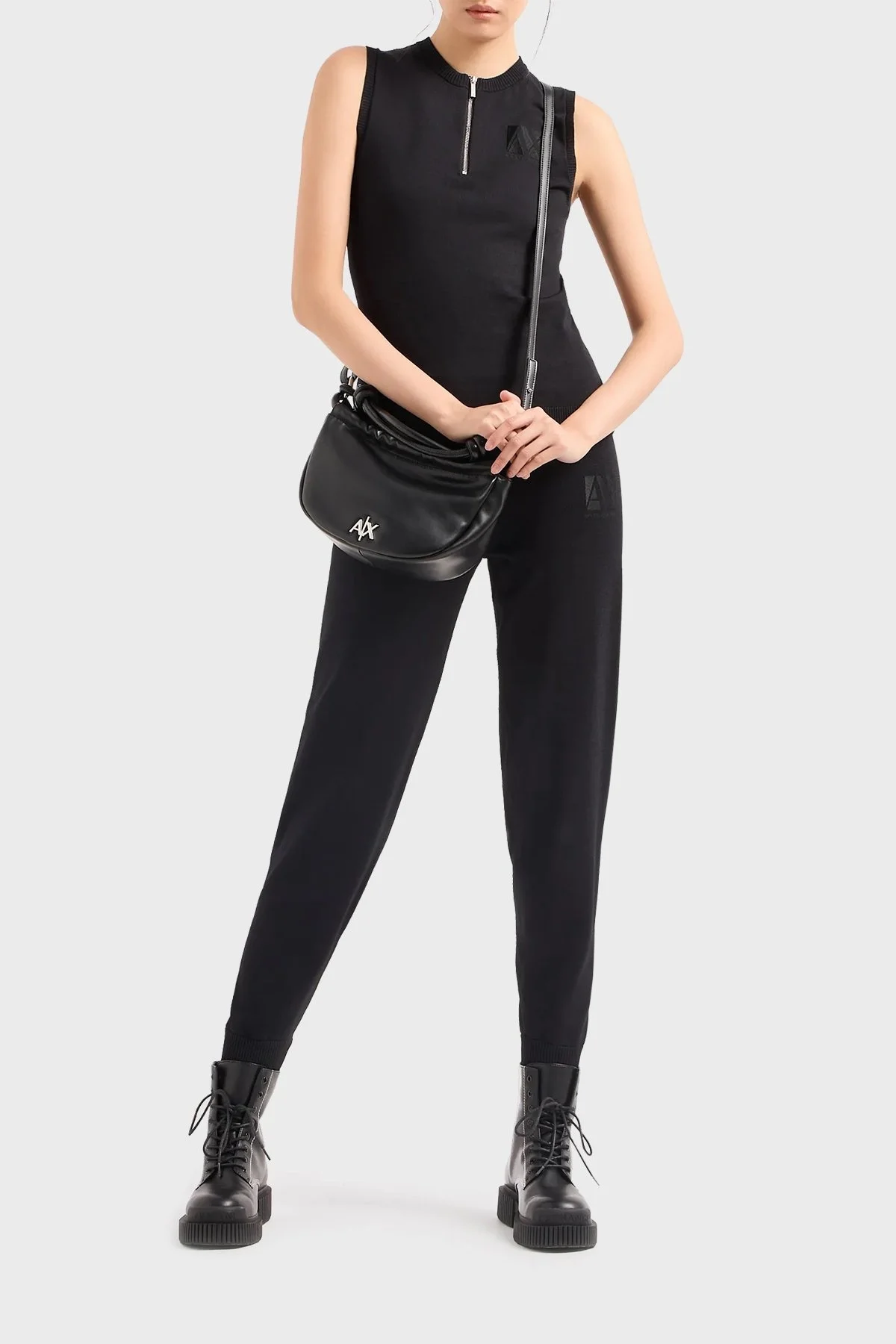 Armani Exchange Logolu Uzatma Askılı Bayan Çanta 942985 4R700 00020 SİYAH - 3