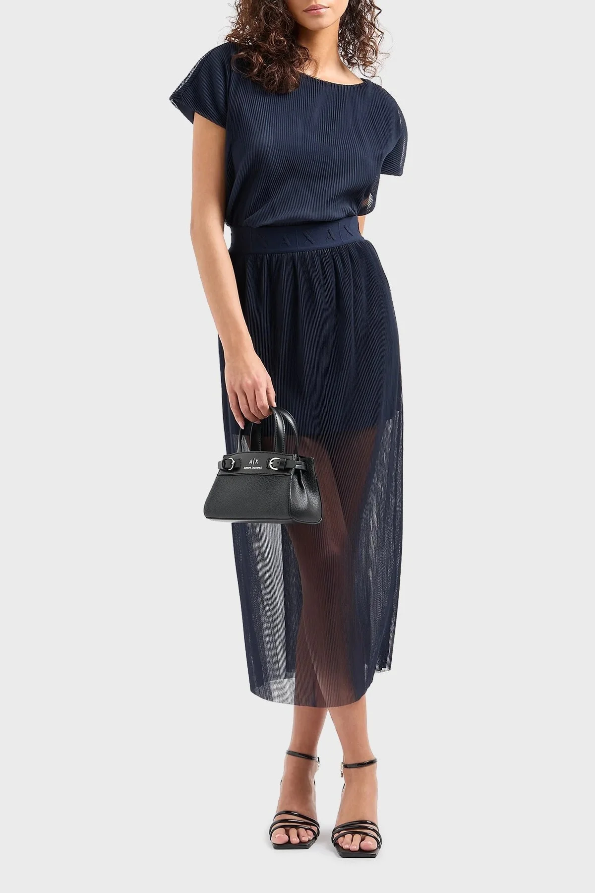 Armani Exchange Logolu Uzatma Askılı Bayan Çanta 949134 4R755 00020 SİYAH - 3