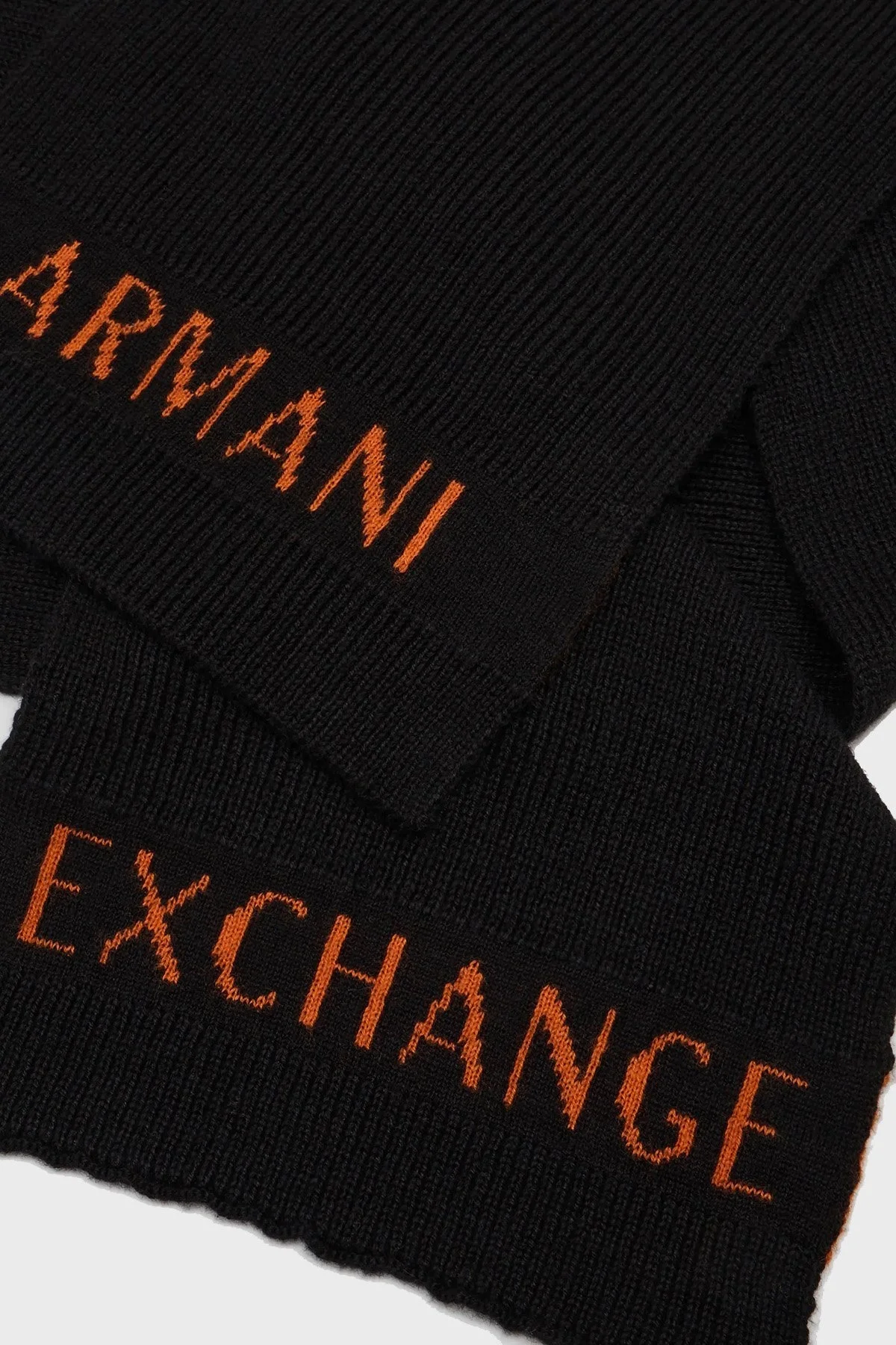 Armani Exchange Logolu Yün Karışımlı Erkek Atkı 954603 3F301 03620 SİYAH - 6