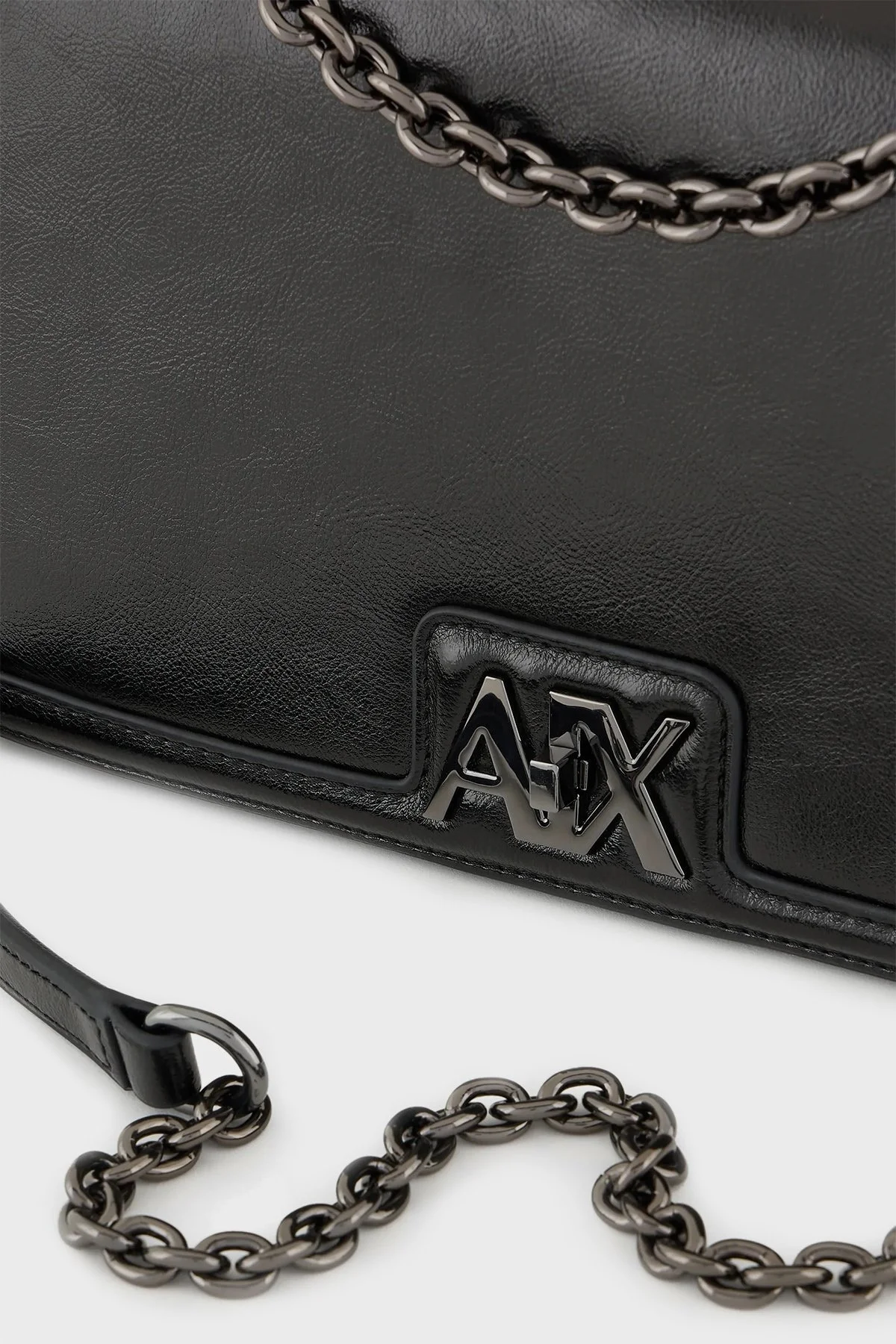 Armani Exchange Logolu Zincir Askılı Bayan Çanta 942833 4R701 00020 SİYAH - 4