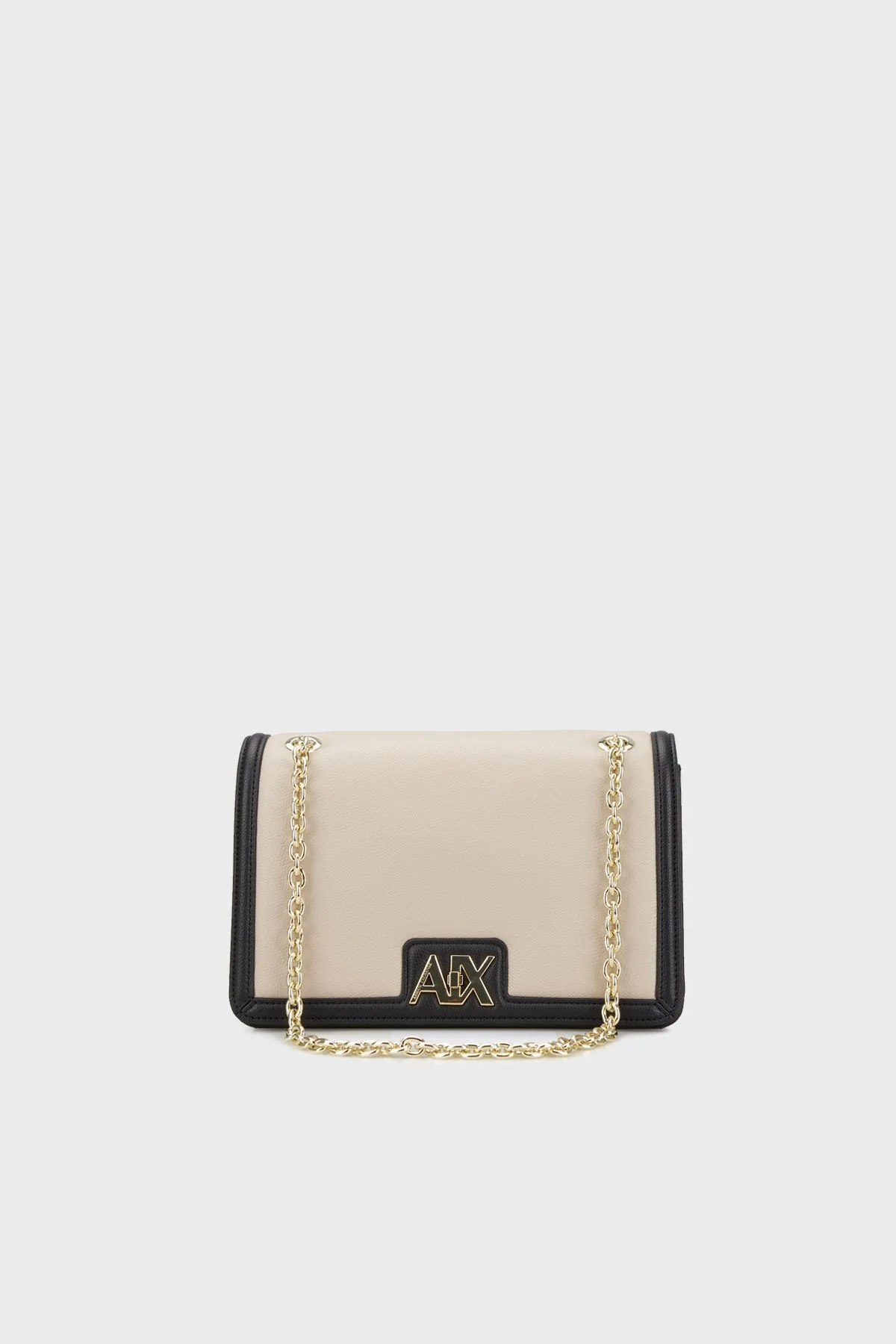 Armani Exchange Logolu Zincir Askılı Bayan Çanta 942833 4R731 10452 BEJ-SİYAH - 1