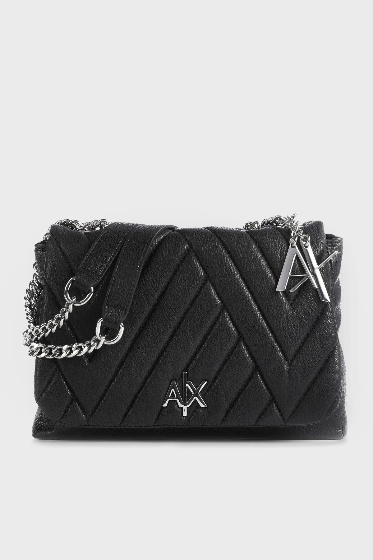 Armani Exchange Logolu Zincir Askılı Bayan Çanta 942853 2F745 00020 SİYAH - 1