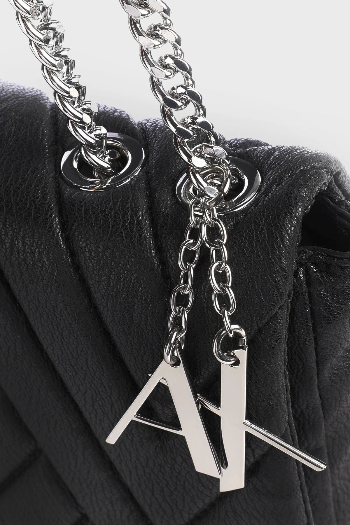 Armani Exchange Logolu Zincir Askılı Bayan Çanta 942853 2F745 00020 SİYAH - 5