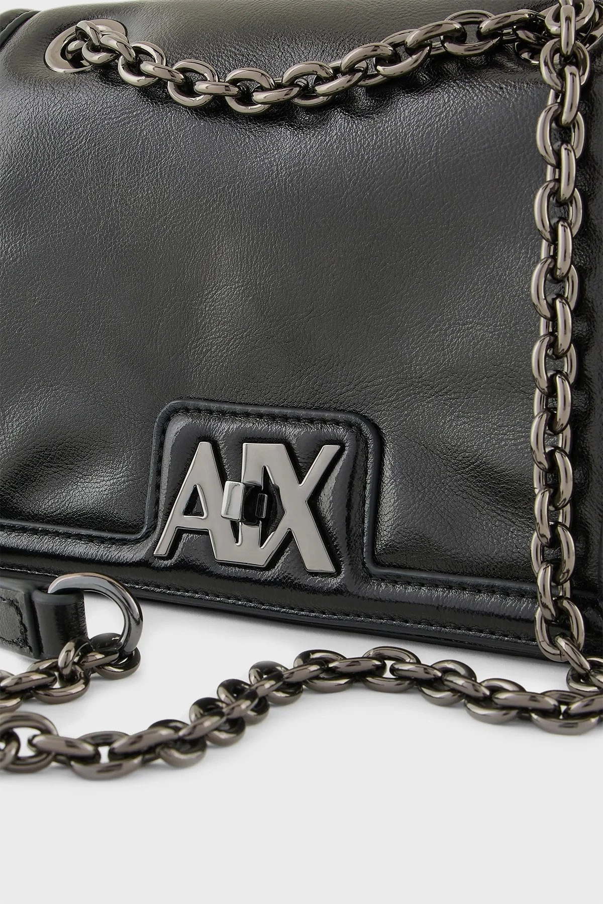 Armani Exchange Logolu Zincir Askılı Bayan Çanta 942986 4R701 00020 SİYAH - 4