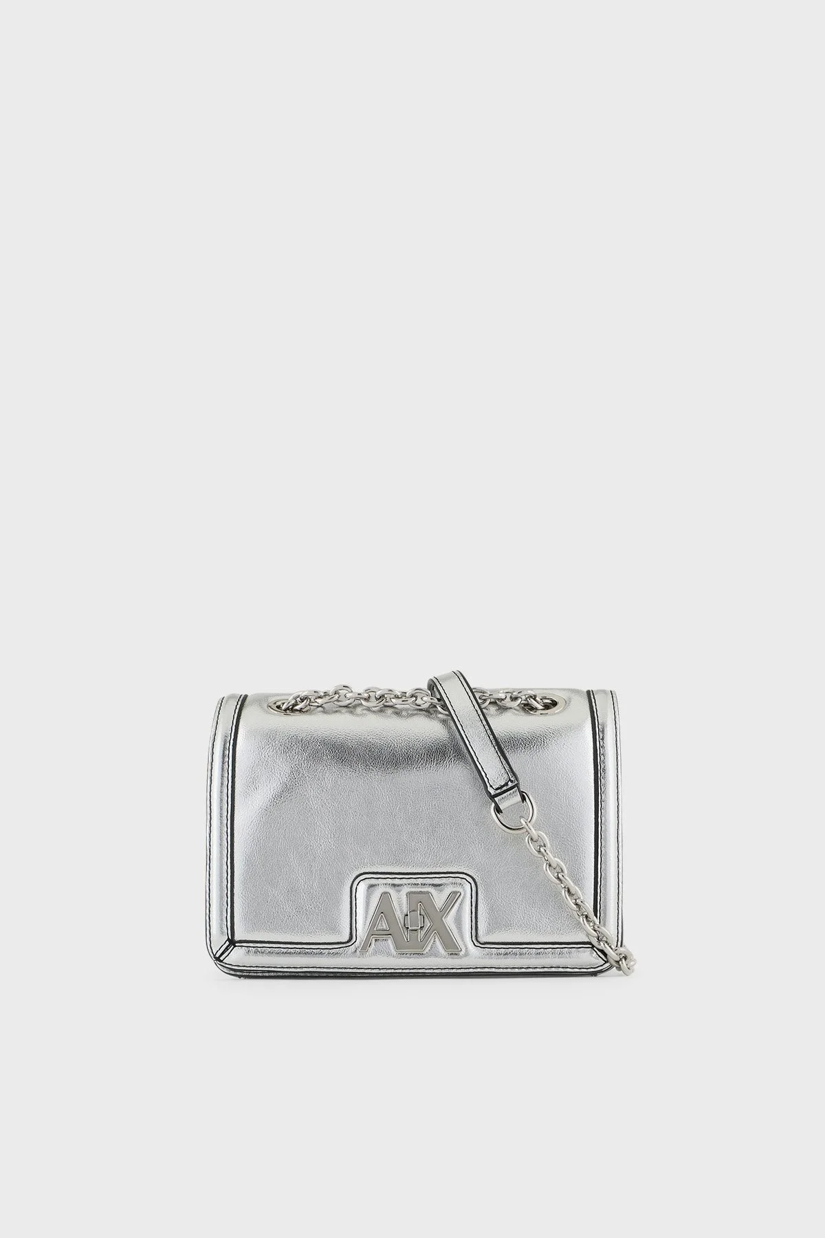 Armani Exchange Logolu Zincir Askılı Bayan Çanta 942986 4R701 09117 GÜMÜŞ - 1