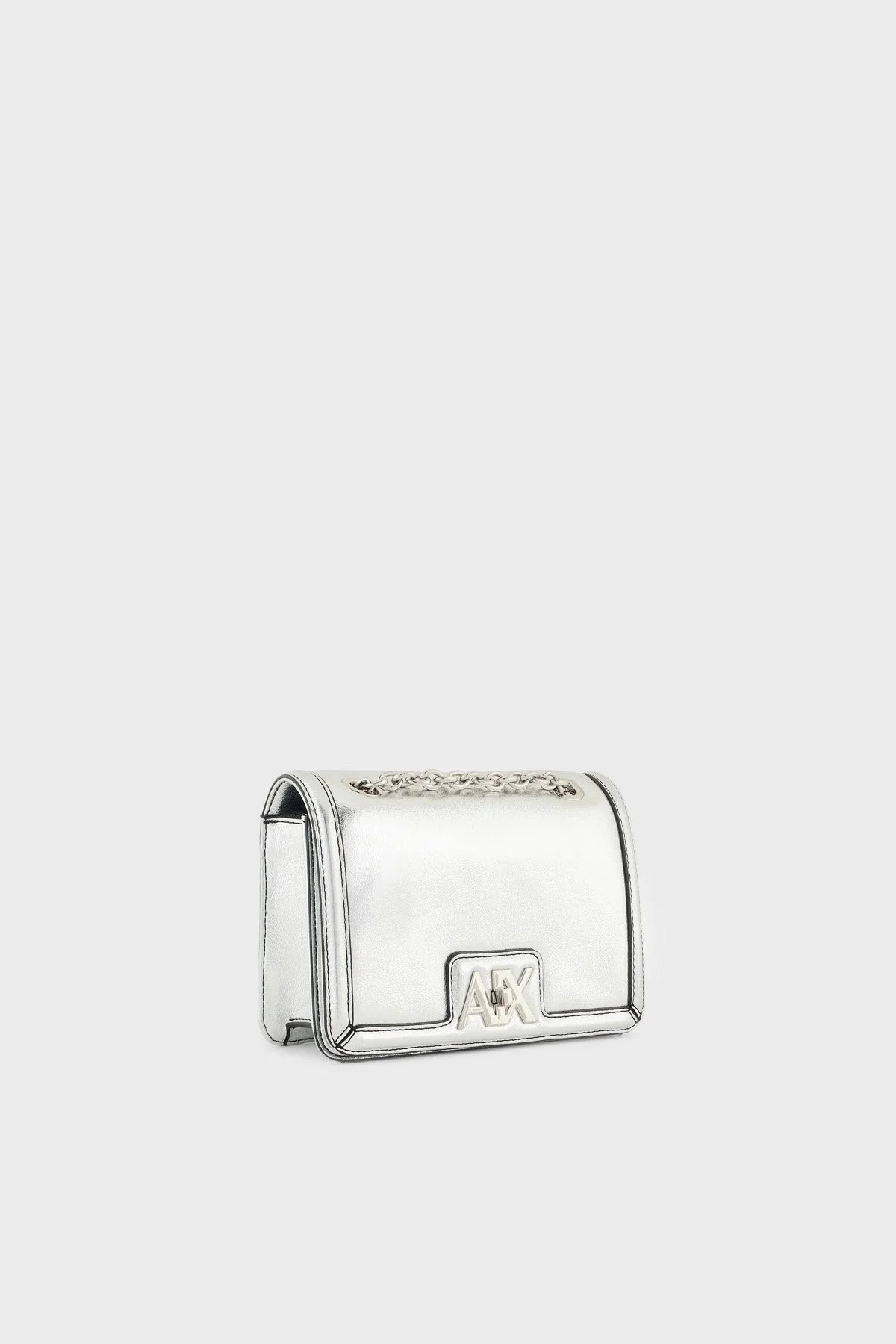 Armani Exchange Logolu Zincir Askılı Bayan Çanta 942986 4R701 09117 GÜMÜŞ - 6