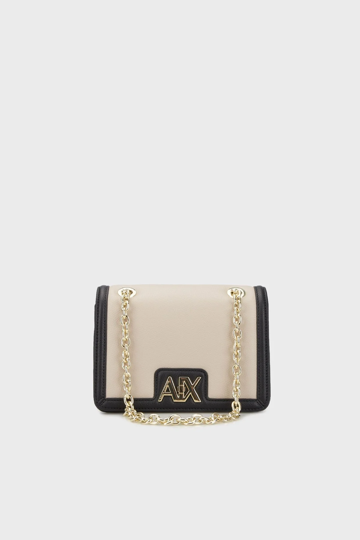 Armani Exchange Logolu Zincir Askılı Bayan Çanta 942986 4R731 10452 SİYAH-BEJ - 1