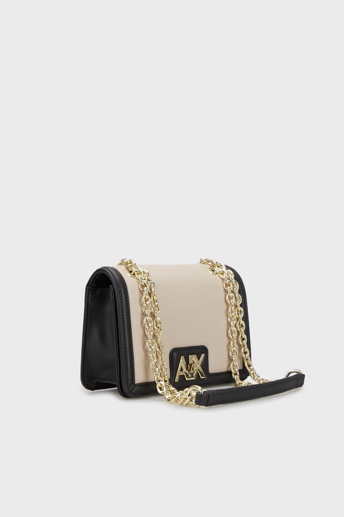 Armani Exchange Logolu Zincir Askılı Bayan Çanta 942986 4R731 10452 SİYAH-BEJ - 3