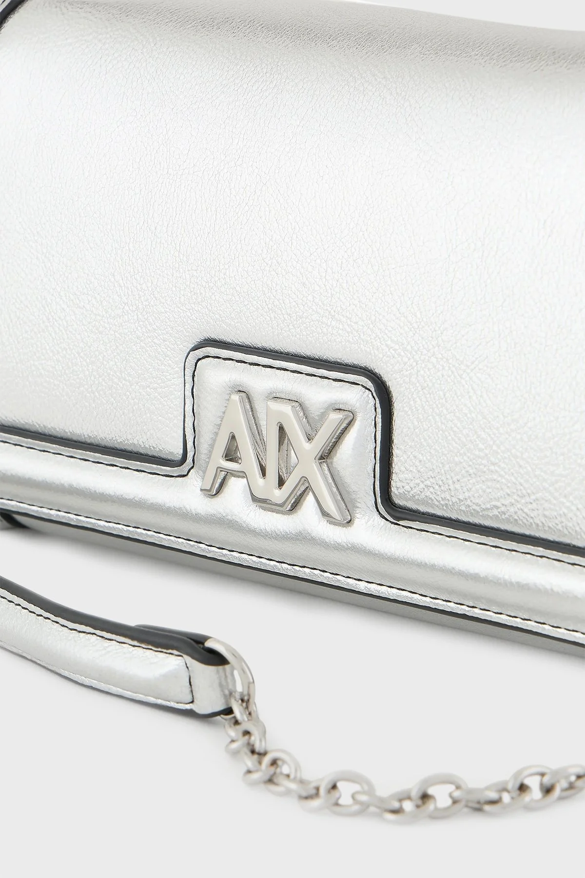 Armani Exchange Logolu Zincir Askılı Bayan Çanta 948564 4R701 09117 GÜMÜŞ - 3