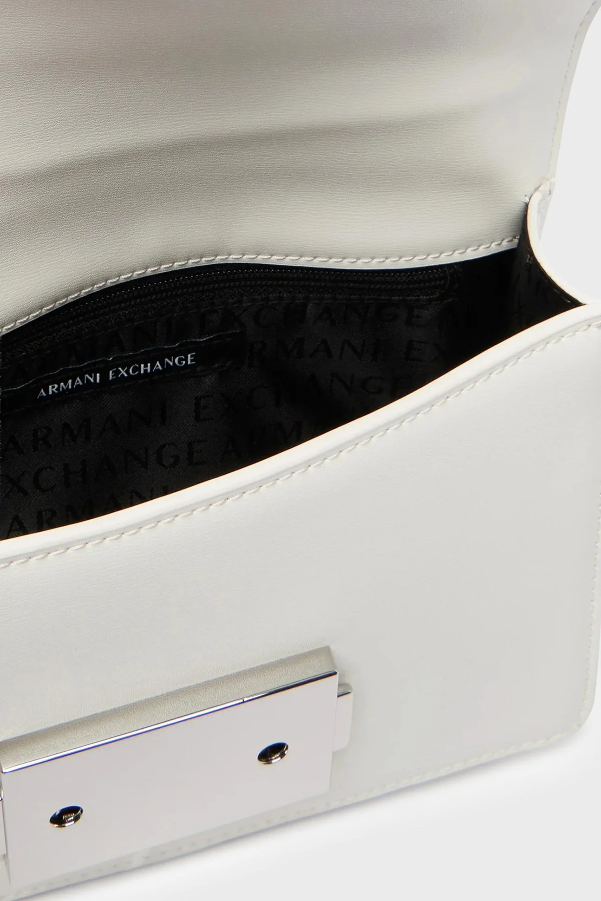 Armani Exchange Logolu Zincir Askılı Bayan Çanta XW000071 AF12039 U0011 BEYAZ - 6