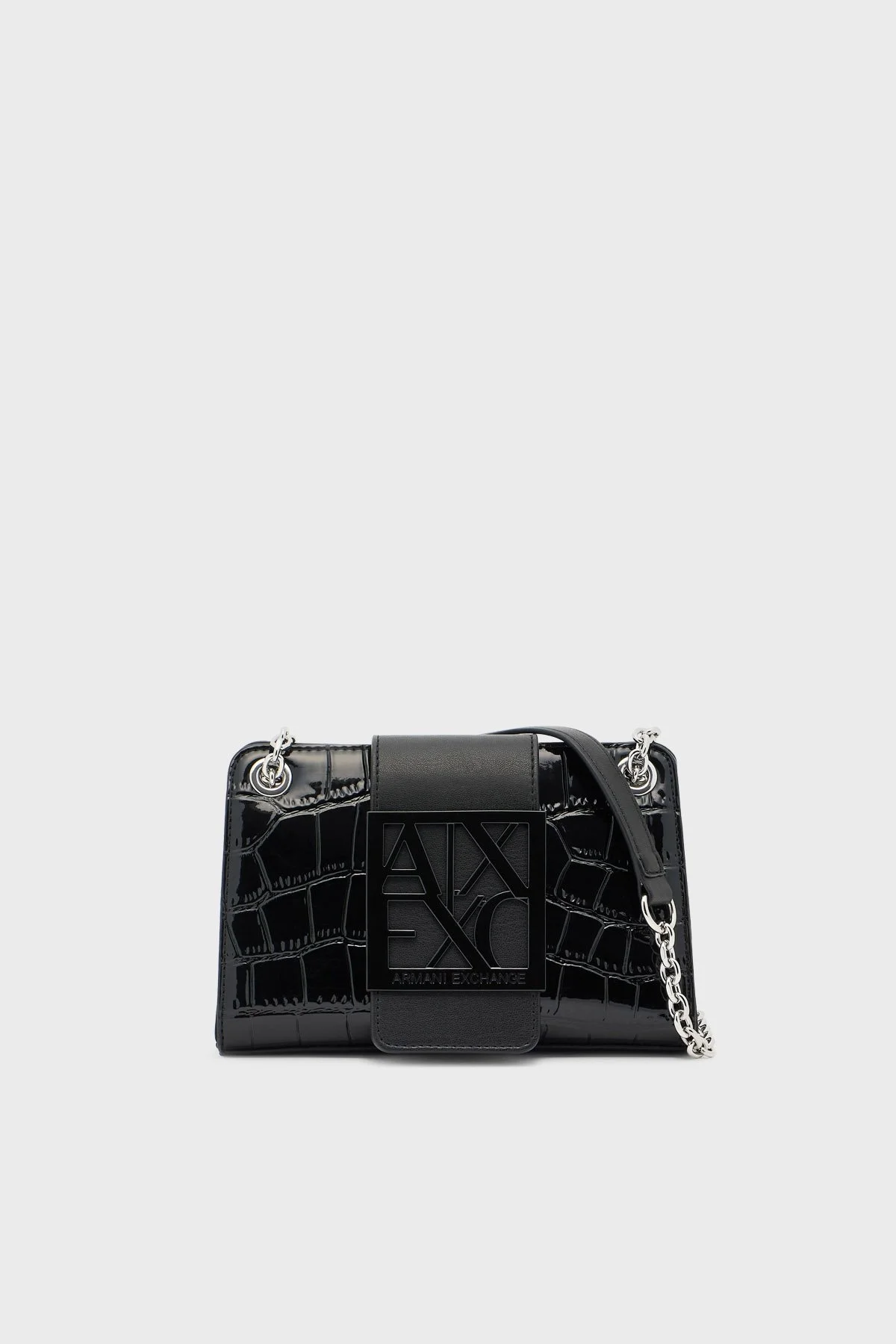 Armani Exchange Logolu Zincir Askılı Bayan Çanta XW000281 AF17144 UC001 SİYAH - 7