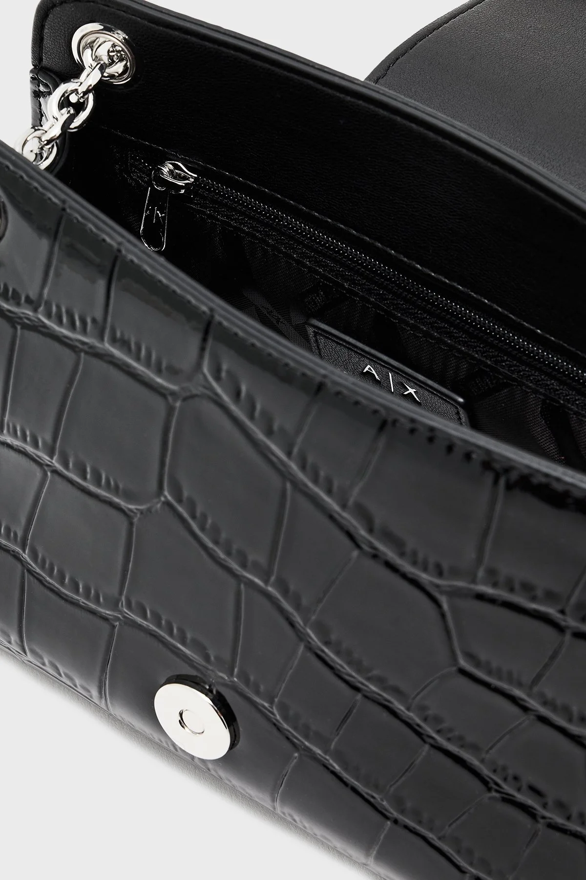 Armani Exchange Logolu Zincir Askılı Bayan Çanta XW000281 AF17144 UC001 SİYAH - 11