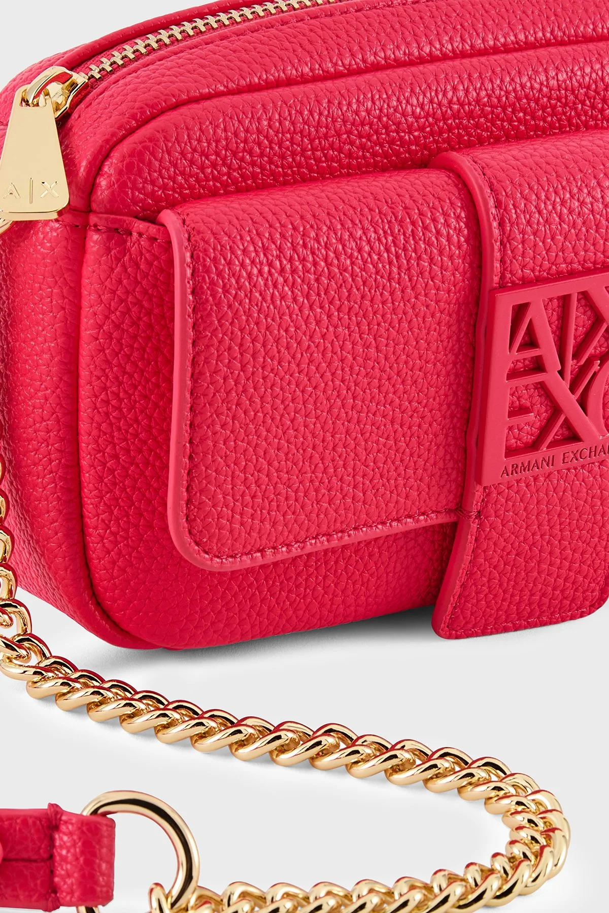 Armani Exchange Logolu Zincir Askılı Bayan Çanta XW000324 AF11902 U5051 FUŞYA - 5