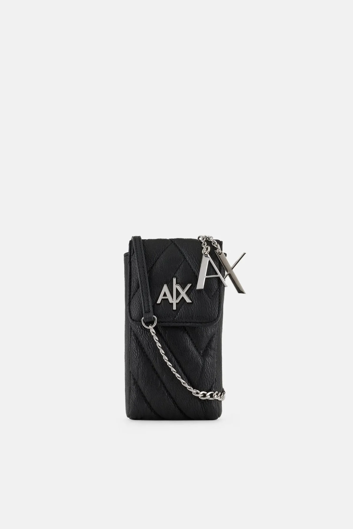 Armani Exchange Logolu Zincir Askılı Telefon sı Bayan Çanta 948546 2F745 00020 SİYAH - 3