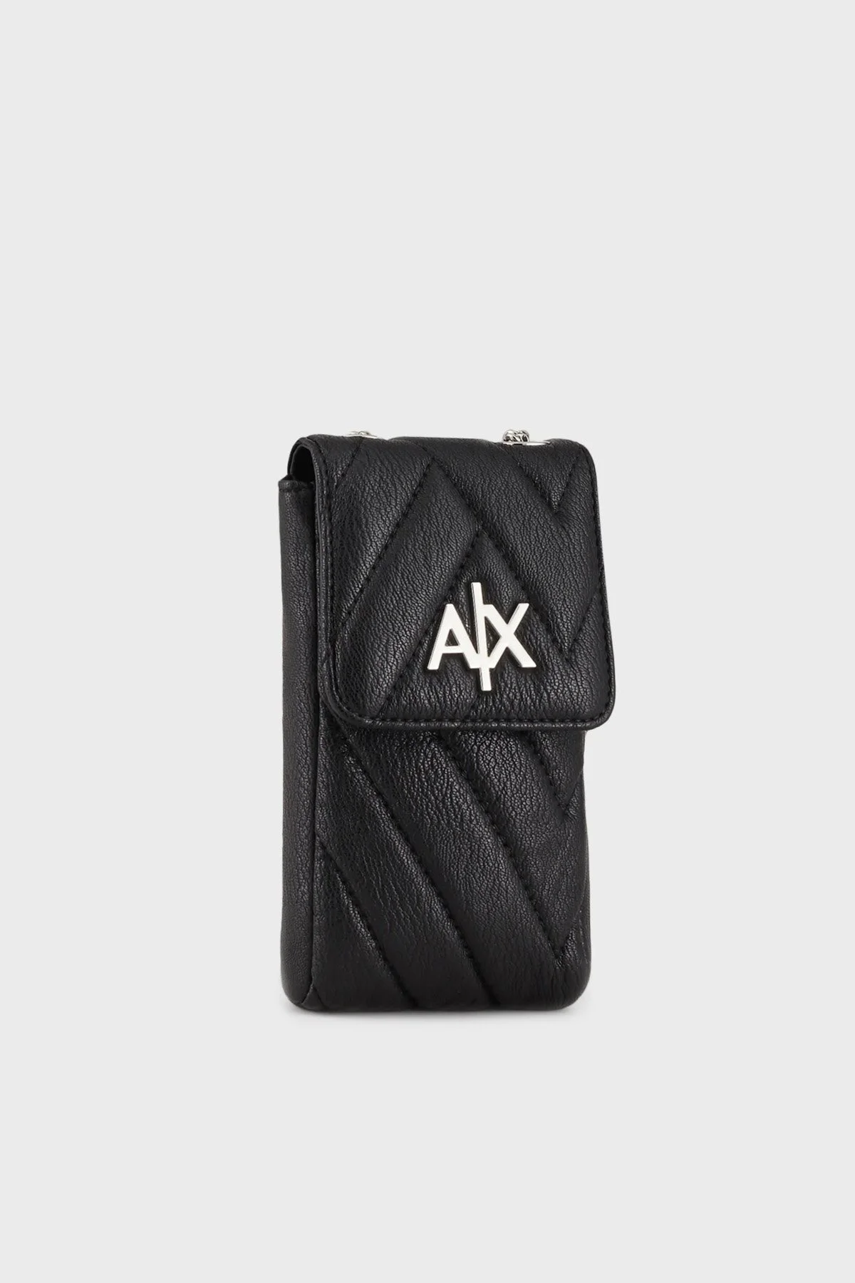 Armani Exchange Logolu Zincir Askılı Telefon sı Bayan Çanta 948546 2F745 00020 SİYAH - 4