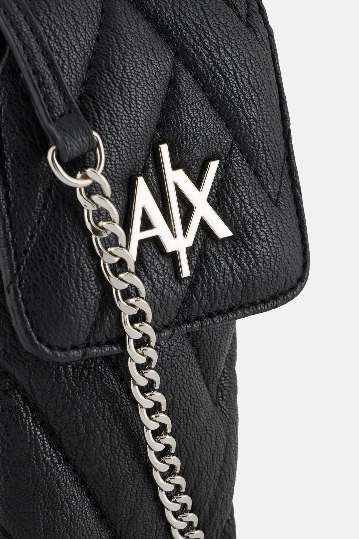 Armani Exchange Logolu Zincir Askılı Telefon sı Bayan Çanta 948546 2F745 00020 SİYAH - 6