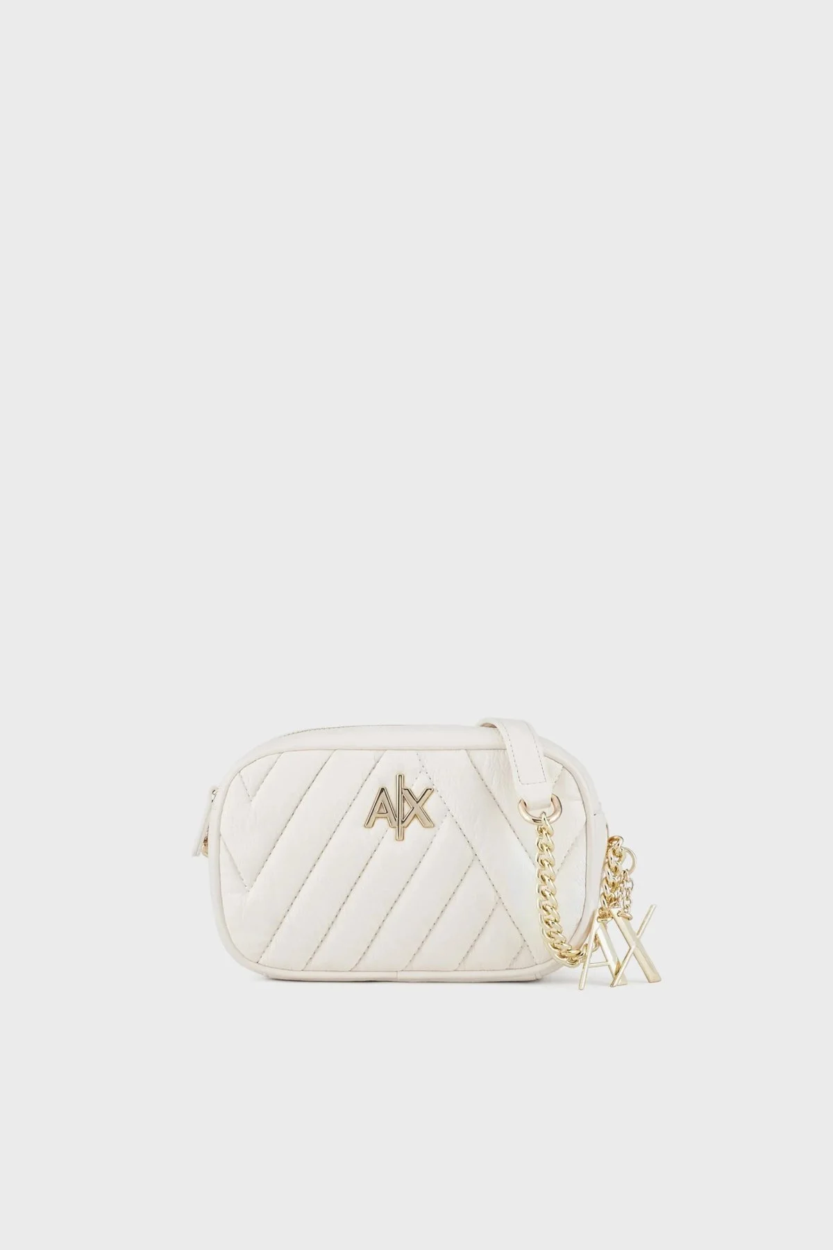 Armani Exchange Logolu Zincir Askılı Kapitone Bayan Çanta 942855 2F745 09511 EKRU - 1