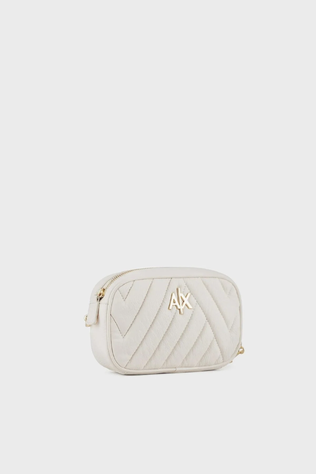 Armani Exchange Logolu Zincir Askılı Kapitone Bayan Çanta 942855 2F745 09511 EKRU - 2