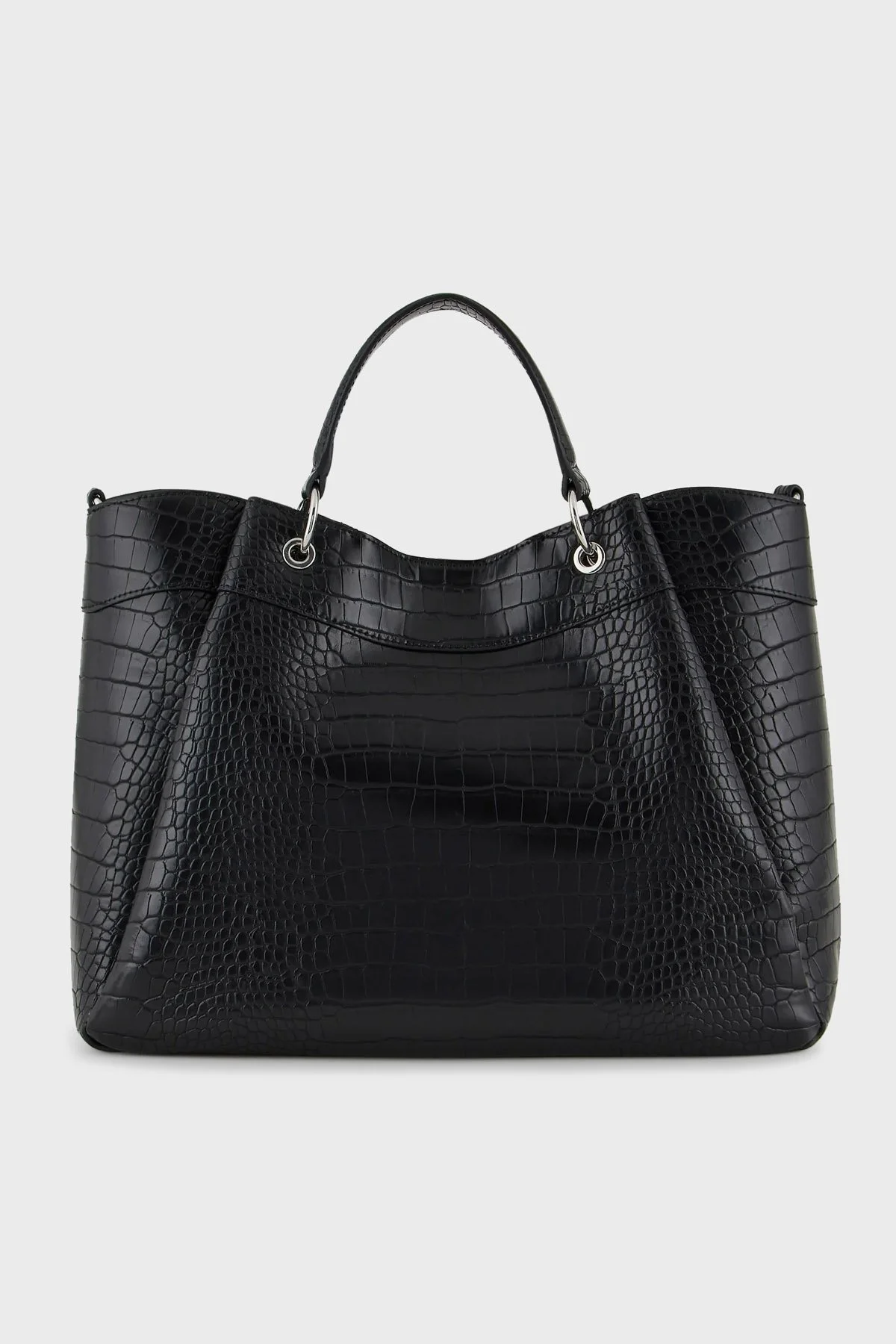 Armani Exchange Marka Baskılı Çıkarılabilir Omuz Askılı Bayan Çanta 942910 3F784 00020 SİYAH - 4