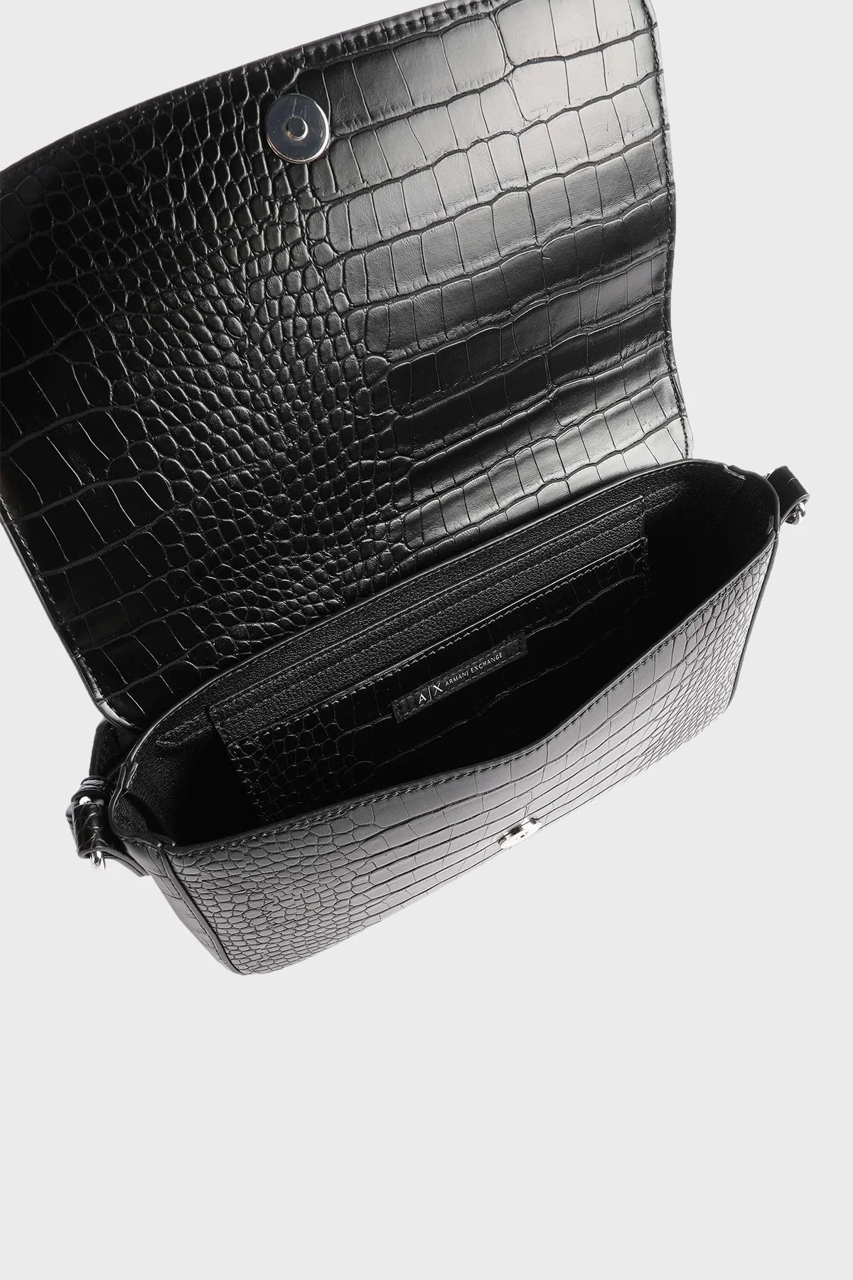 Armani Exchange Marka Baskılı Çıkarılabilir Omuz Askılı Bayan Çanta 942912 3F784 00020 SİYAH - 5