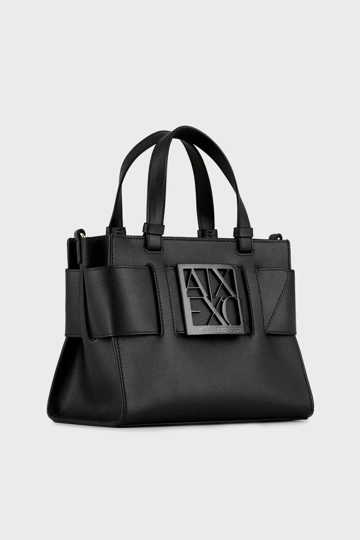 Armani Exchange Marka Logolu Çıkarılabilir Omuz Askılı Kadın Çanta 942690 0A874 00020 SİYAH - 6