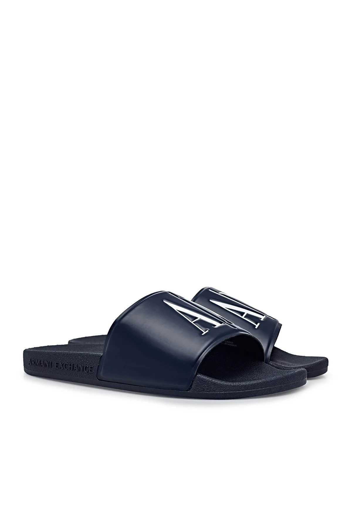 Armani Exchange Marka Logolu Erkek Terlik XUP004 XV231 00285 LACİVERT - 3