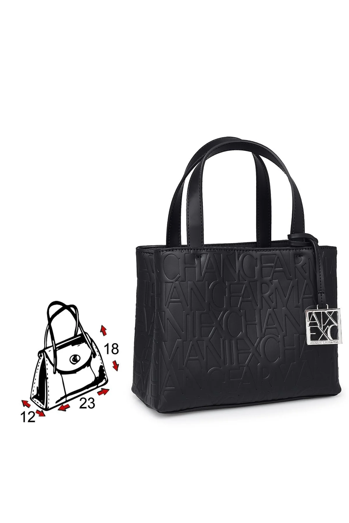 Armani Exchange Marka Logolu Omuz Bayan Çanta 942647 CC793 00020 SİYAH - 5