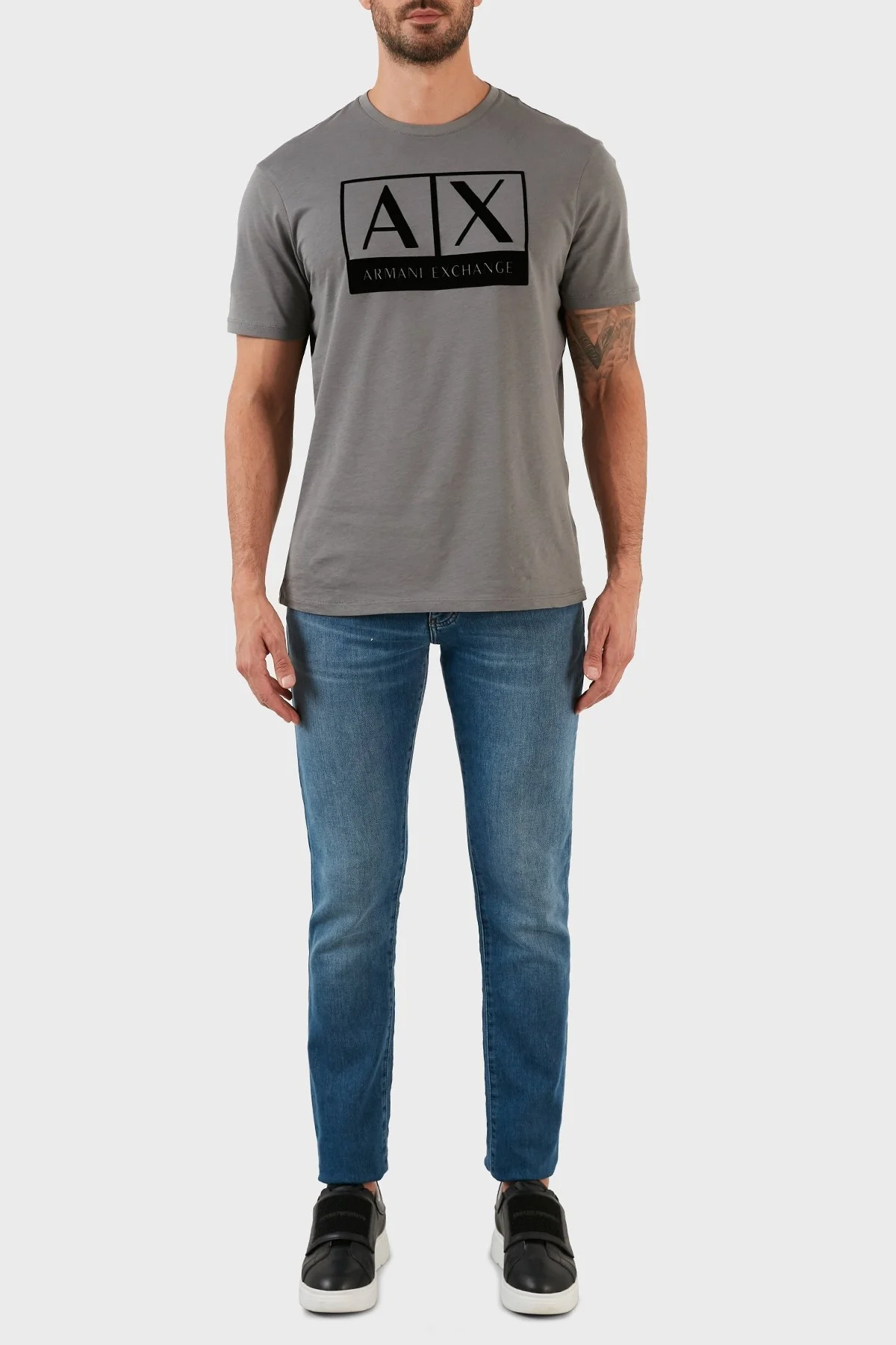 Armani Exchange Normal Bel Slim Fit Dar Paça J14 Jeans Erkek Kot Pantolon 6LZJ14 Z1P6Z 1500 MAVİ - 1