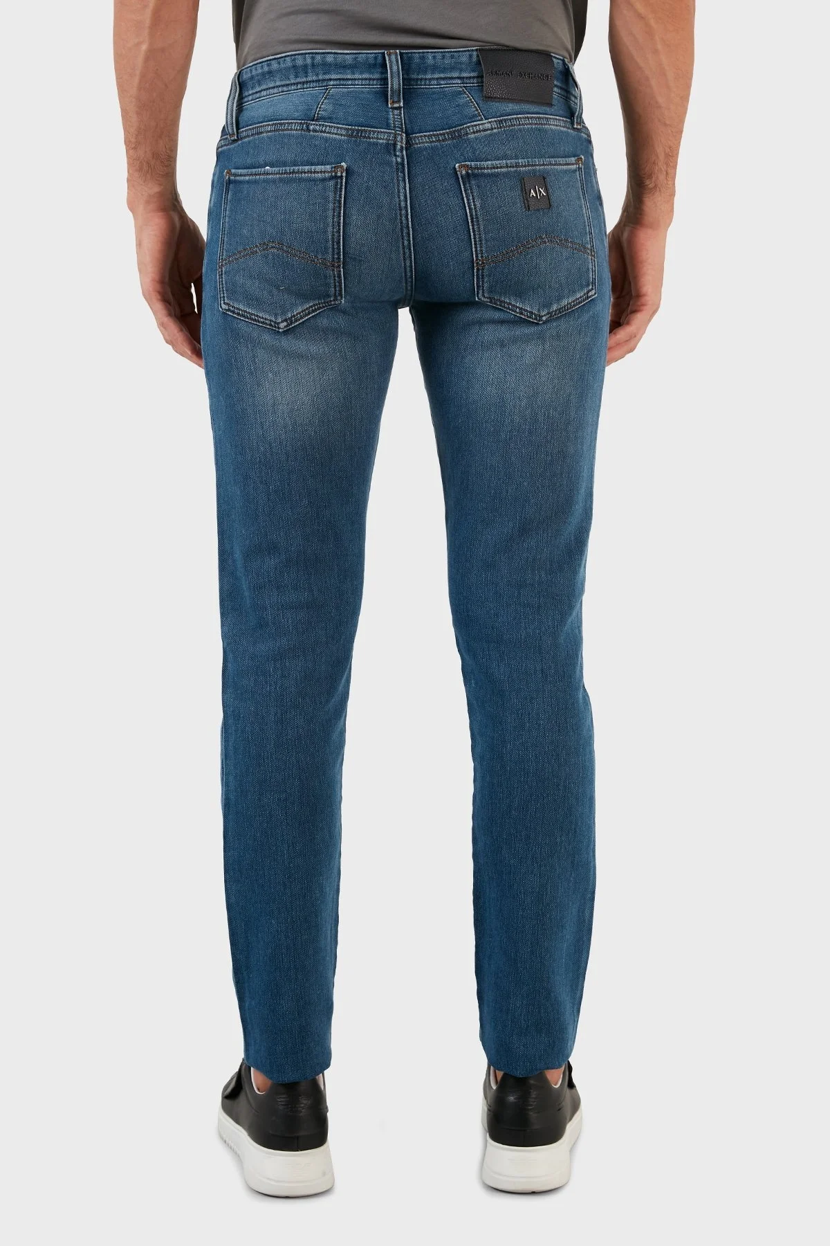 Armani Exchange Normal Bel Slim Fit Dar Paça J14 Jeans Erkek Kot Pantolon 6LZJ14 Z1P6Z 1500 MAVİ - 5