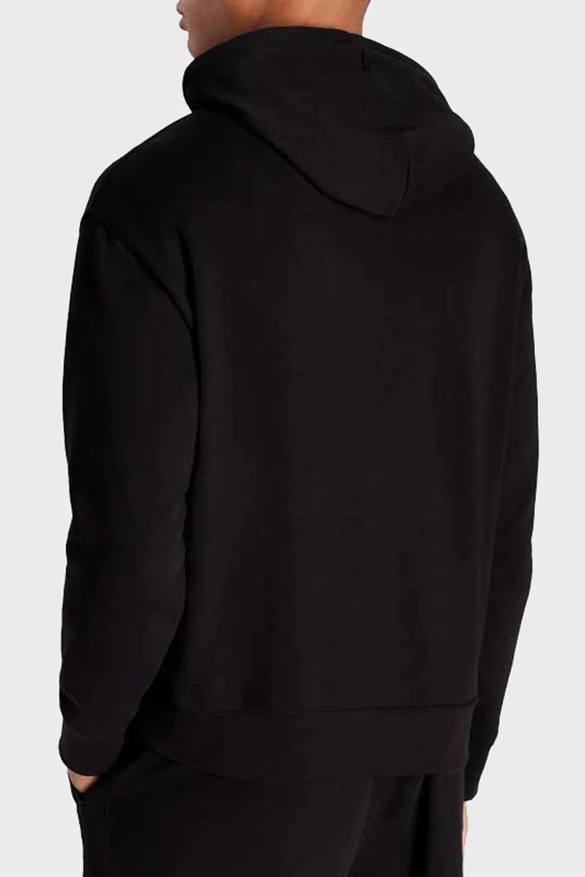 Armani Exchange Organik Pamuklu Kapüşonlu Regular Fit Erkek Sweat 6RZMHF ZJDGZ 1200 SİYAH - 4