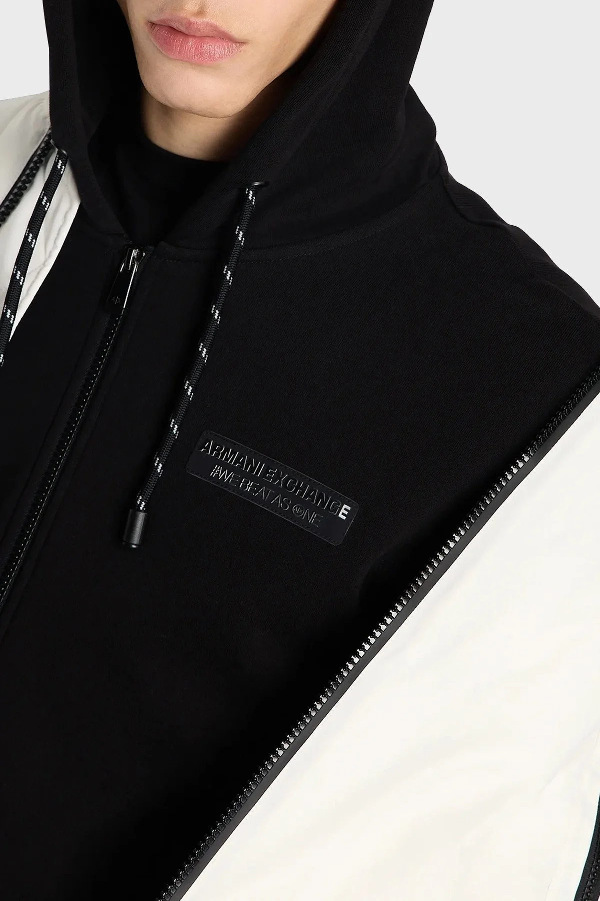 Armani Exchange Organik Pamuklu Kapüşonlu Fermuarlı Regular Fit Erkek Sweat 6RZMHE ZJDGZ 1200 SİYAH - 3