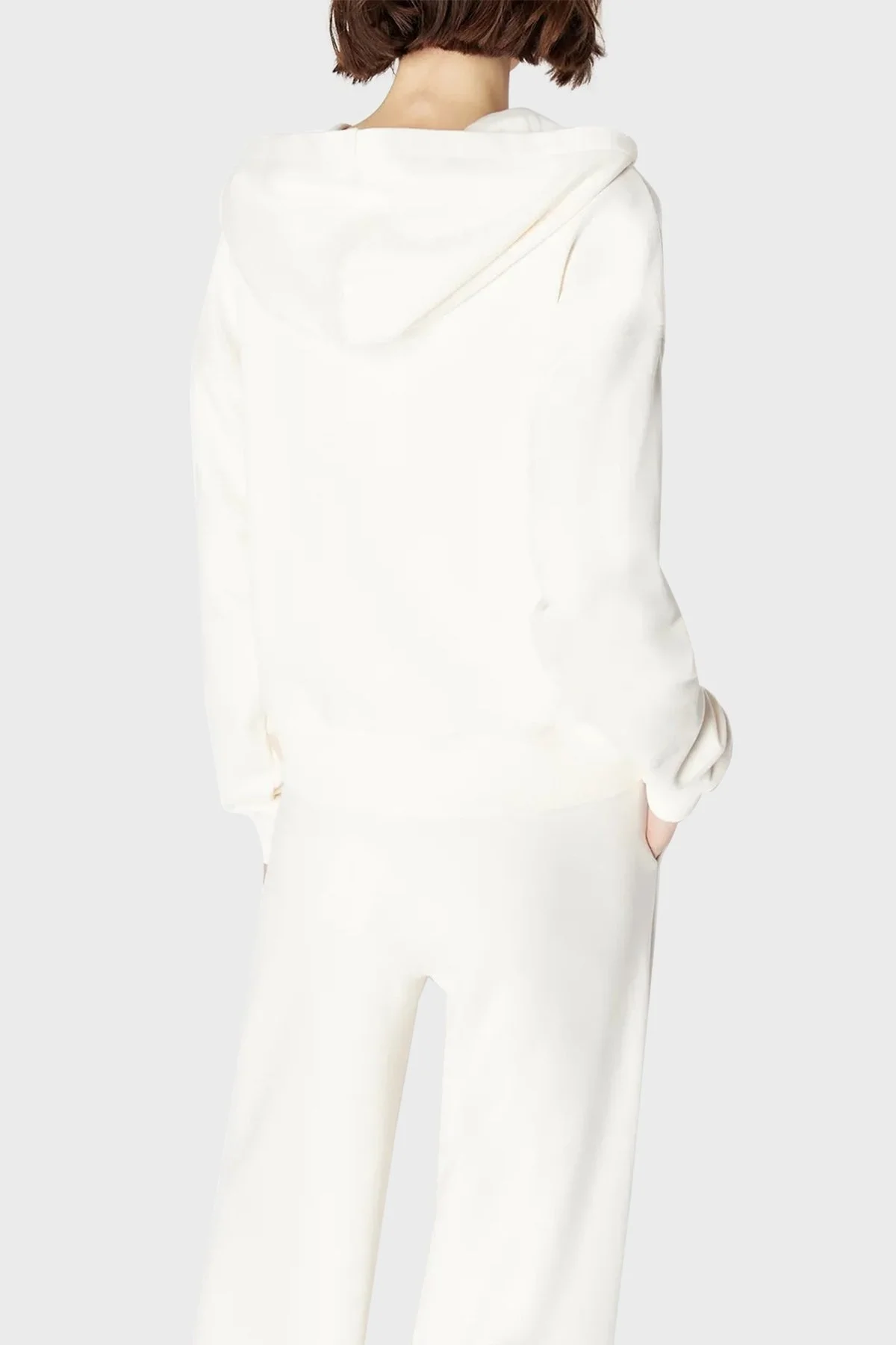 Armani Exchange Organik Pamuklu Kapüşonlu Regular Fit Bayan Sweat 6RYM62 YJEBZ 1130 EKRU - 2