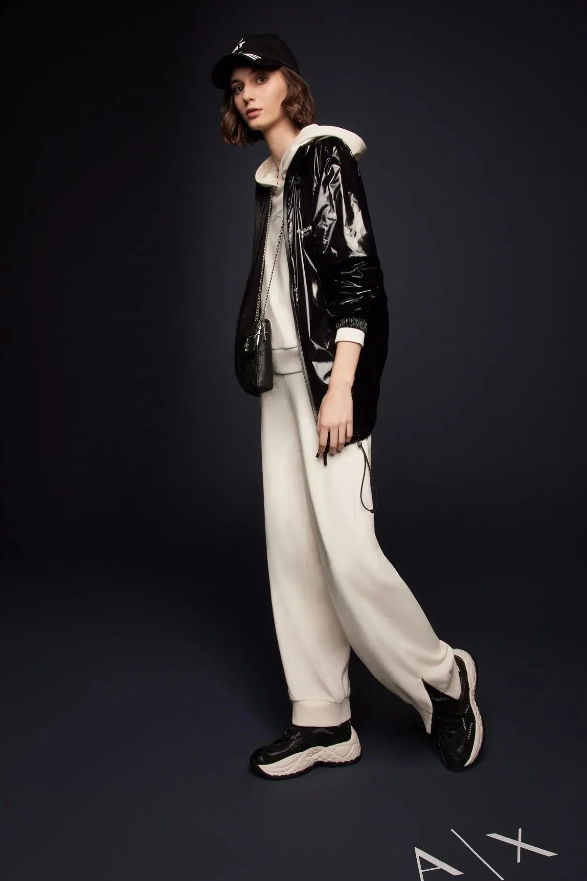 Armani Exchange Organik Pamuklu Kapüşonlu Regular Fit Bayan Sweat 6RYM62 YJEBZ 1130 EKRU - 5