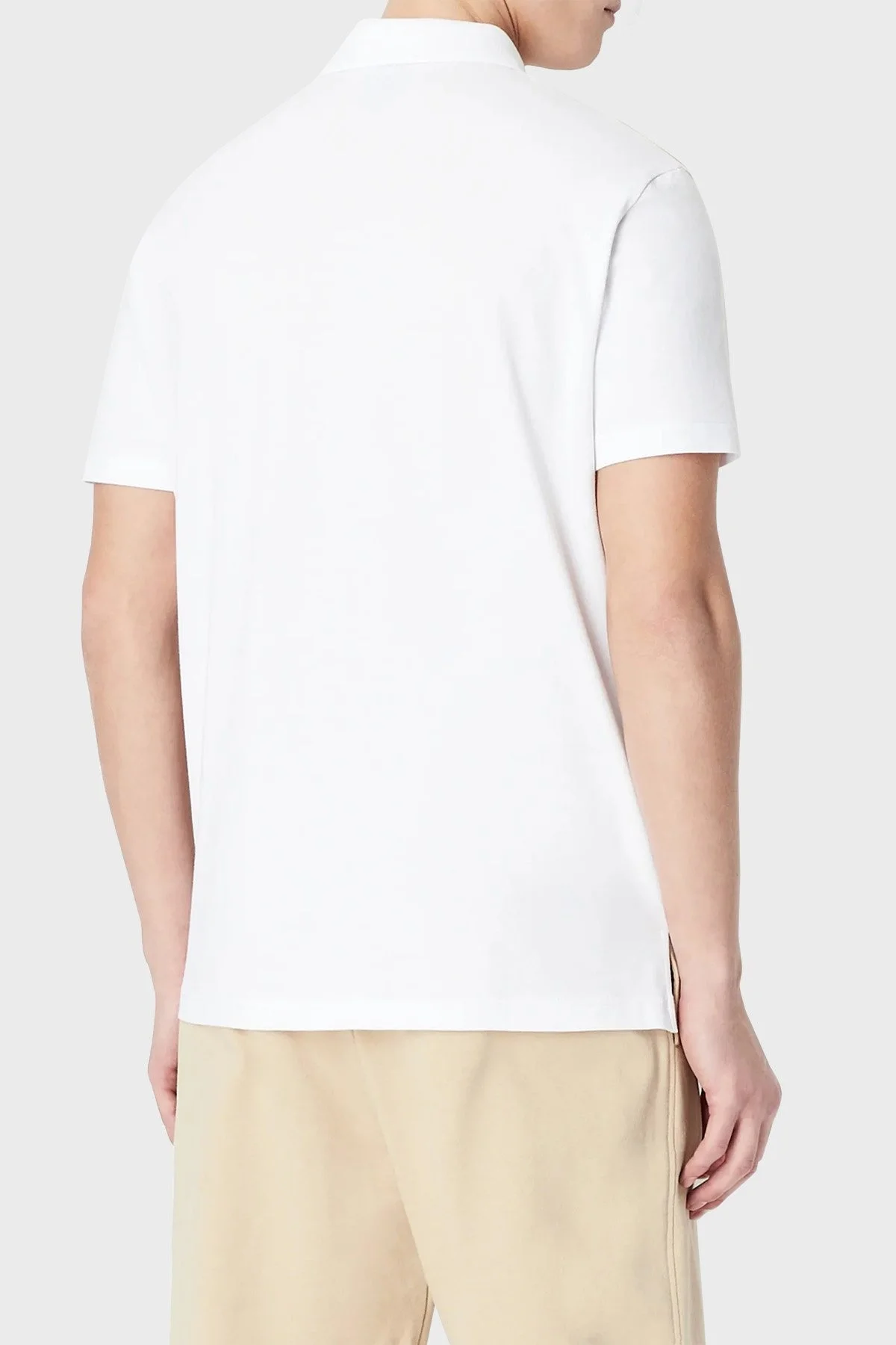 Armani Exchange Organik Pamuklu Regular Fit Fermuarlı Polo T Shirt Erkek Polo Yaka T Shirt 3RZFJA ZJYCZ 1100 BEYAZ - 3