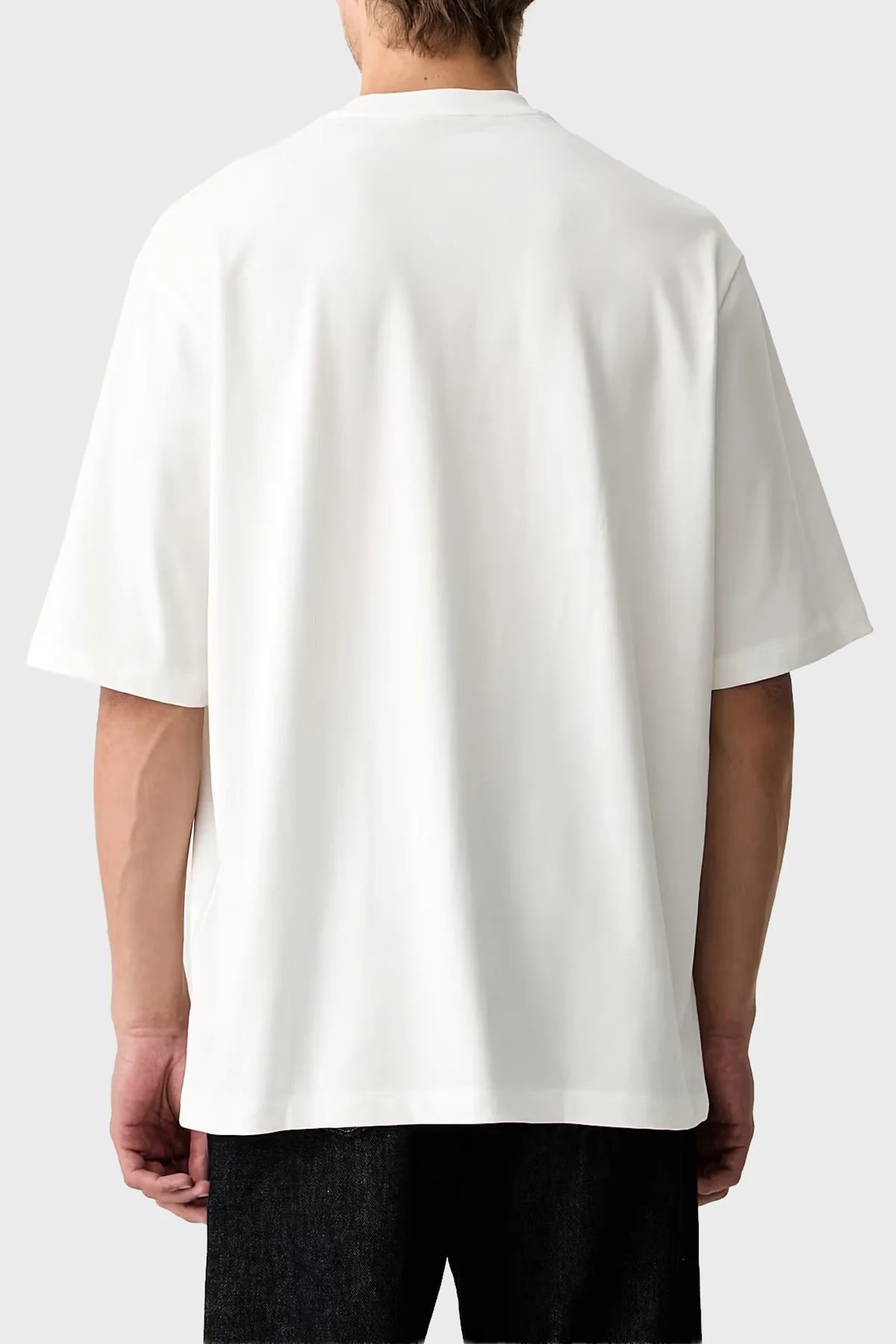 Armani Exchange Oversize Pamuklu Bisiklet Yaka Erkek T Shirt XM003560 AF28670 U0009 Beyaz - 3