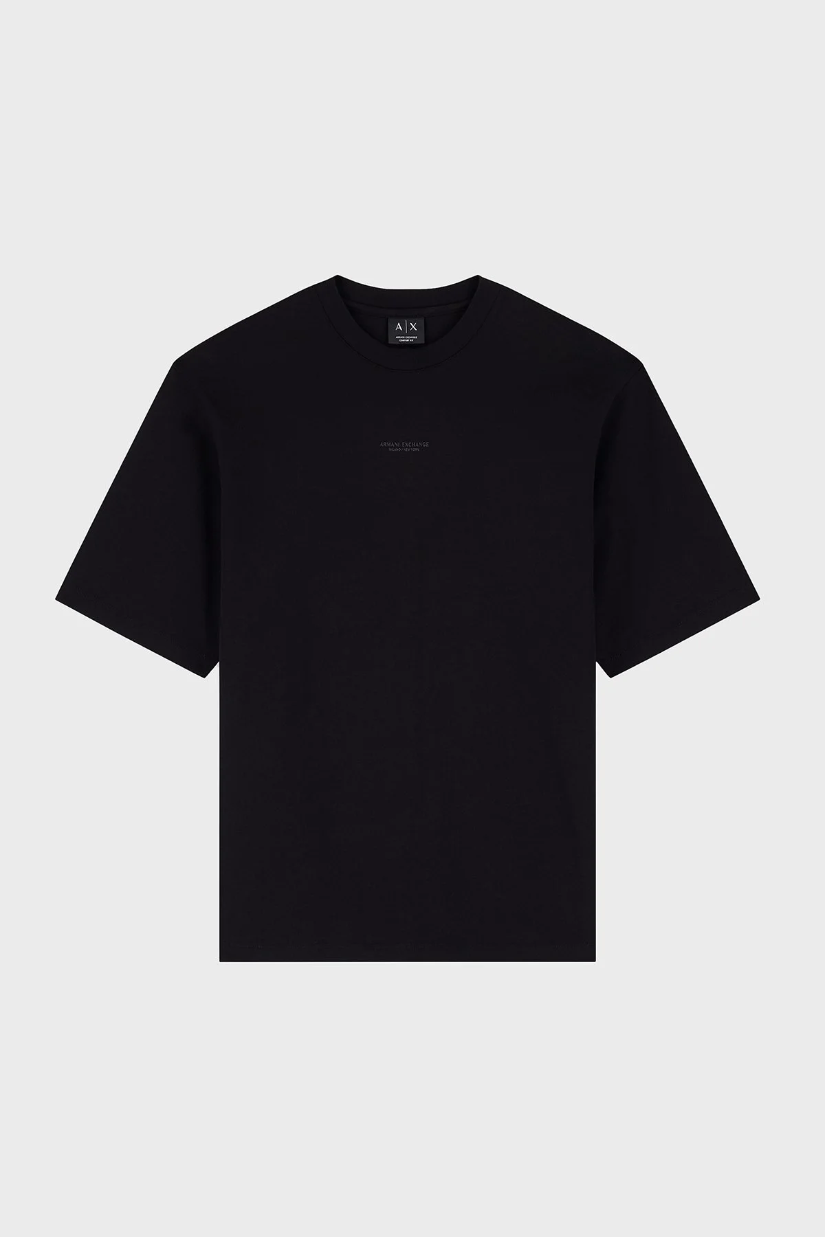 Armani Exchange Oversize Pamuklu Bisiklet Yaka Erkek T Shirt XM003560 AF28670 UC001 Siyah - 4