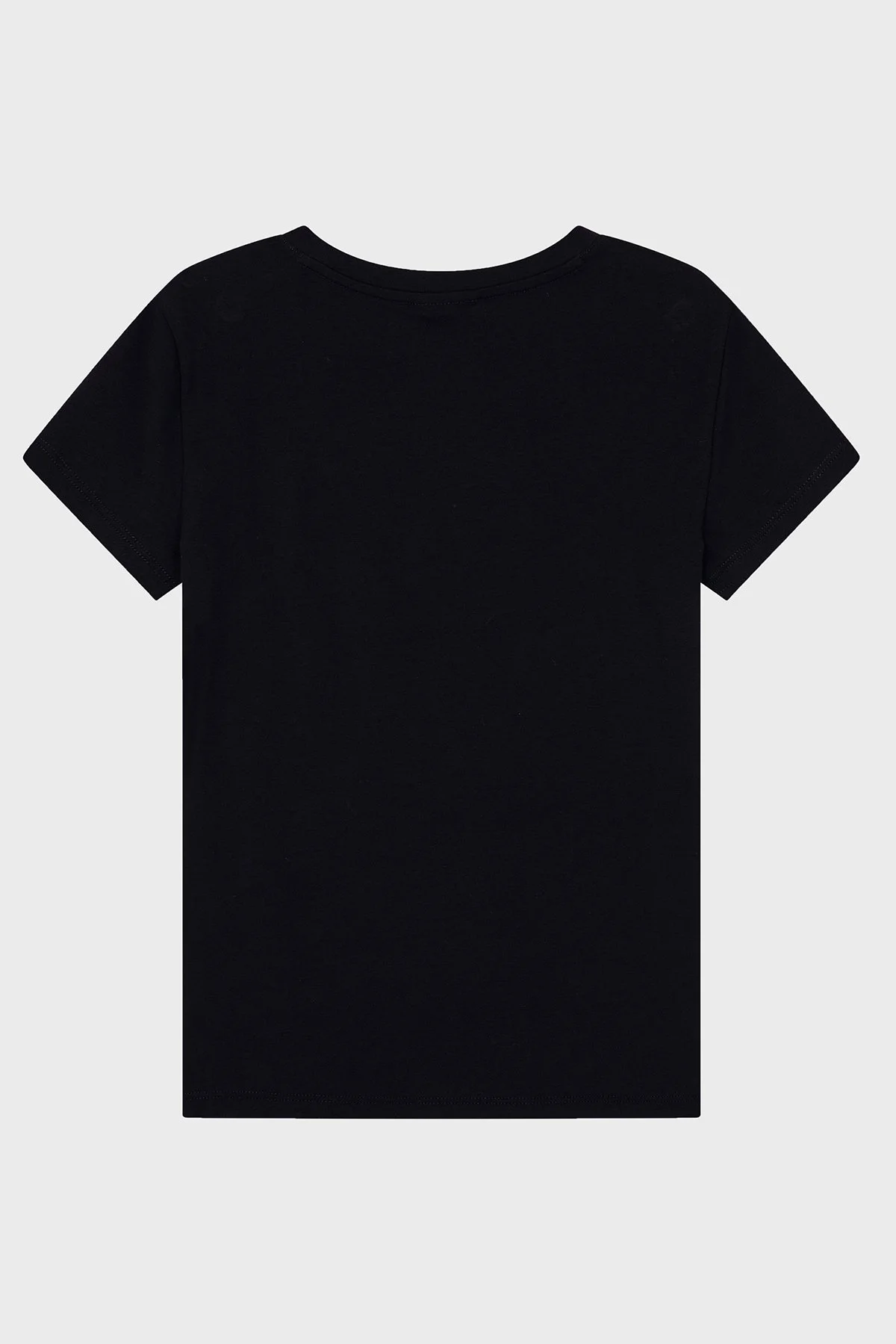 Armani Exchange Pamuk Karışımlı Logolu Bisiklet Yaka Kadın T Shirt XW002811 AF16294 UC001 Siyah - 6