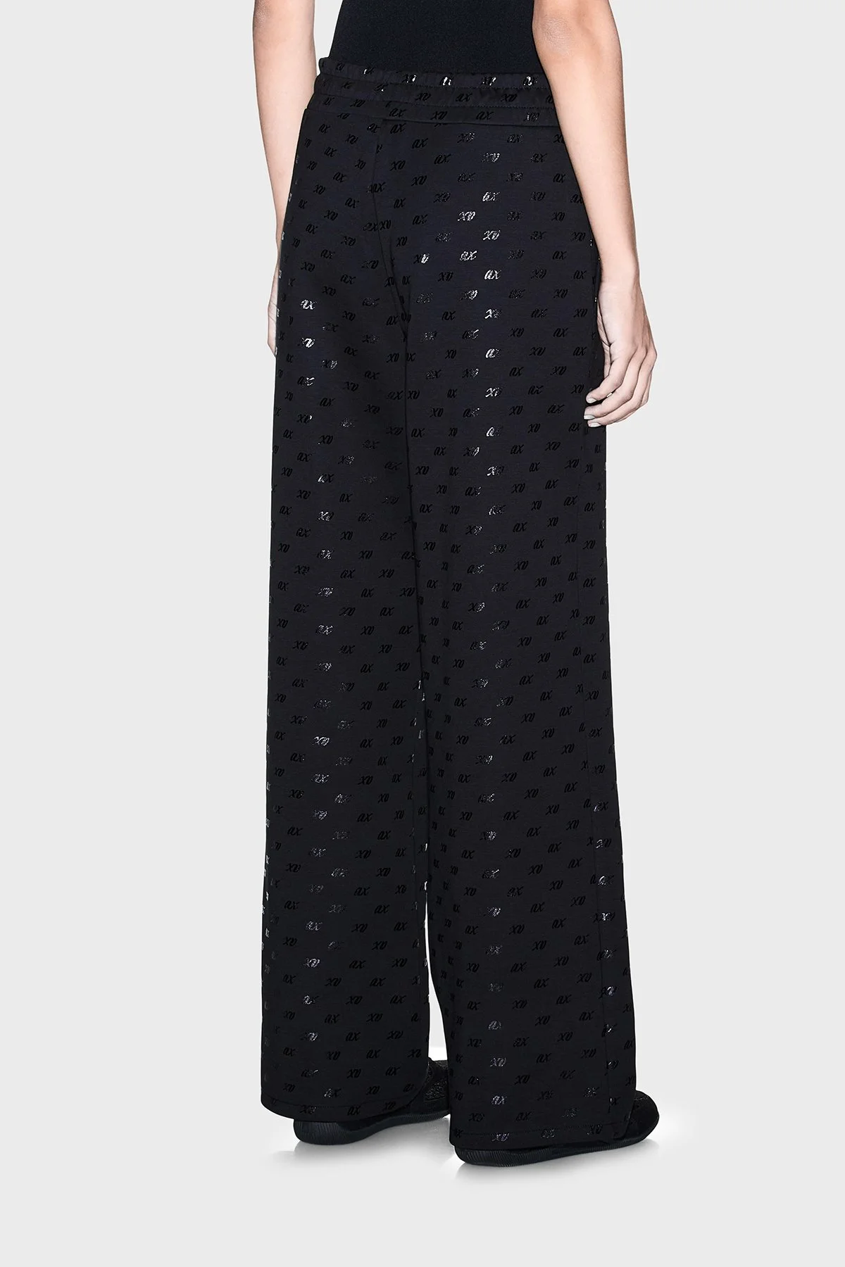 Armani Exchange Pamuk Karışımlı Logolu Kadın Pantolon XW002749 AF24095 FC241 Siyah - 3