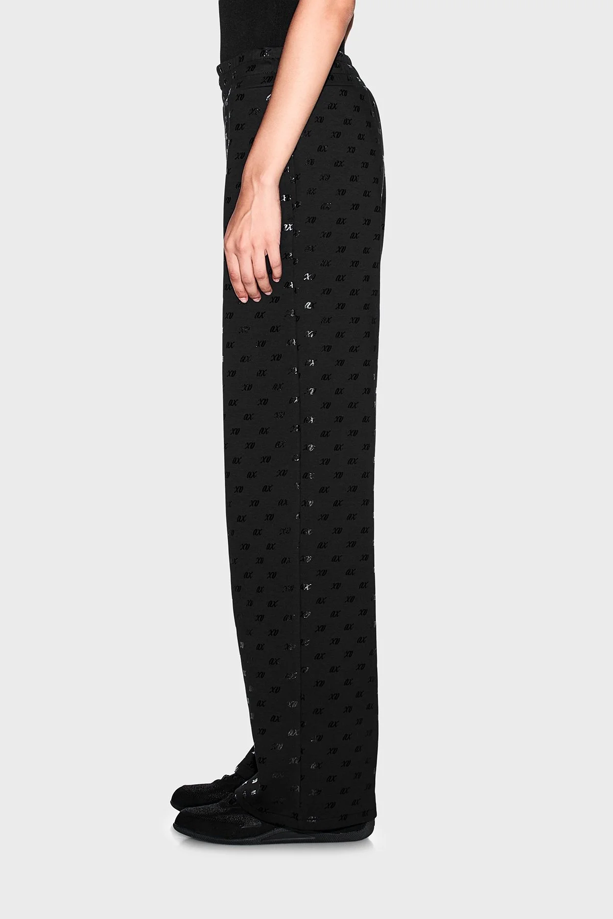 Armani Exchange Pamuk Karışımlı Logolu Kadın Pantolon XW002749 AF24095 FC241 Siyah - 6