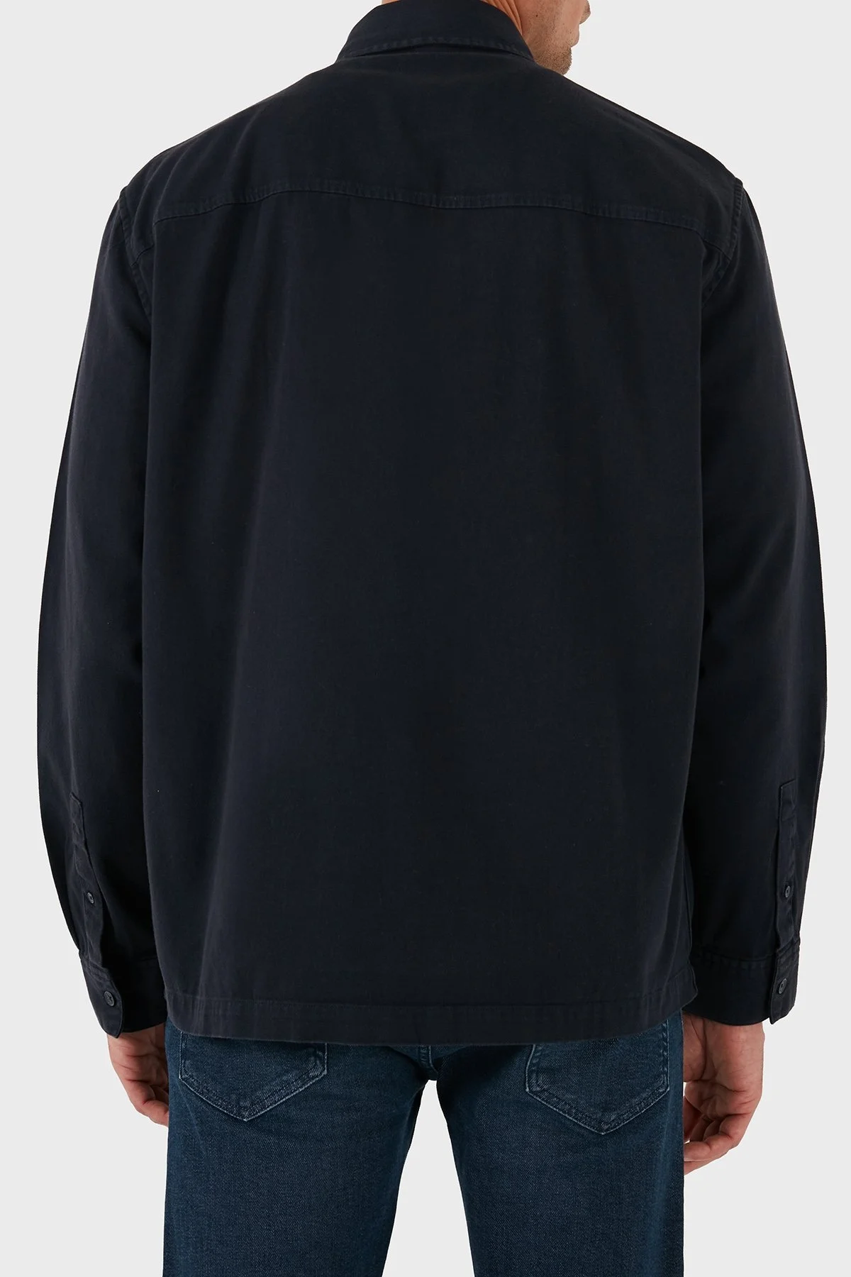 Armani Exchange Pamuk Karışımlı Loose Fit Erkek Gömlek 6DZC07 ZN5EZ 1510 LACİVERT - 3