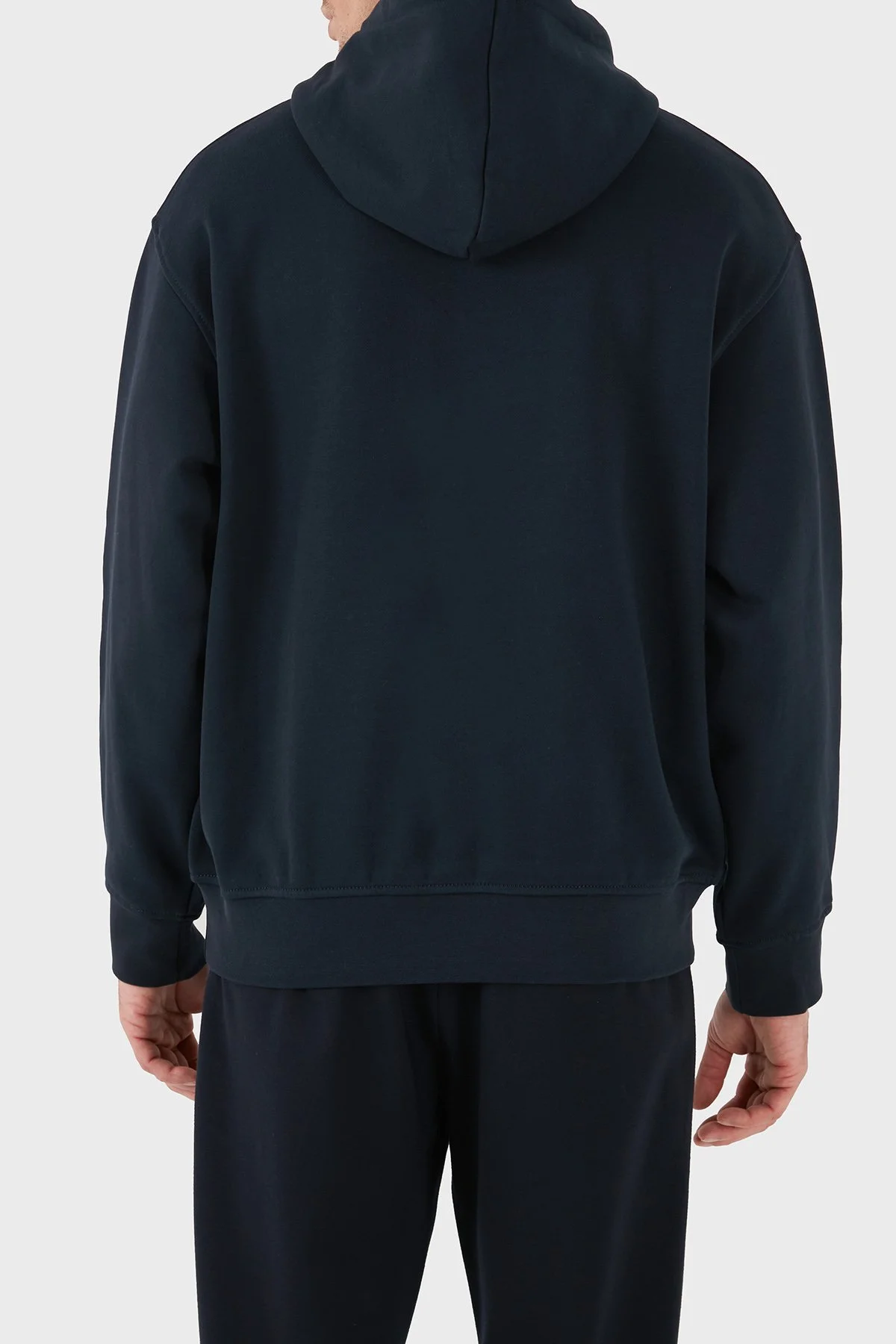 Armani Exchange Pamuk Karışımlı Regular Fit Kapüşonlu Yaka Erkek Sweat 6DZMJE ZJ4XZ 1510 LACİVERT - 3
