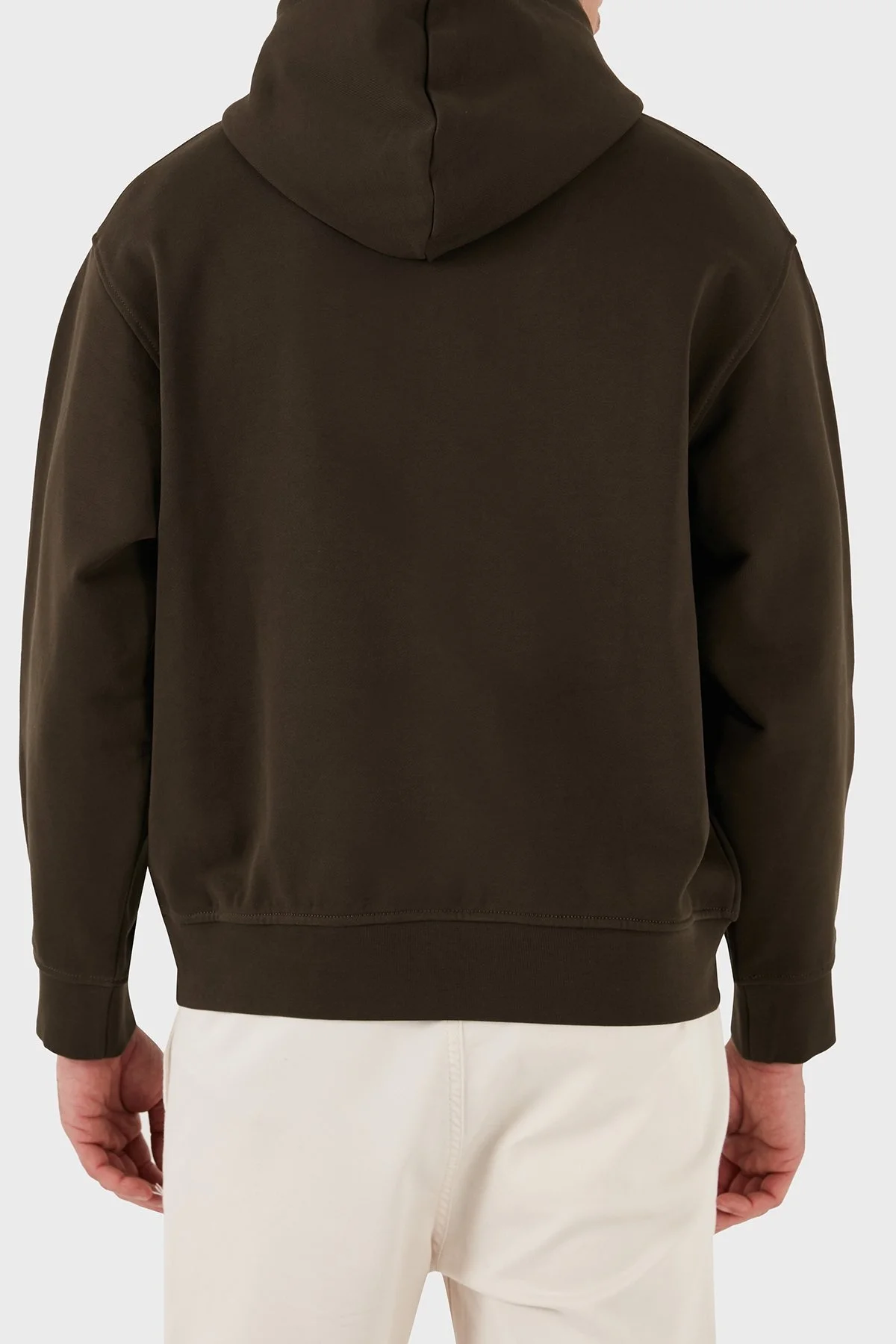 Armani Exchange Pamuk Karışımlı Regular Fit Kapüşonlu Yaka Erkek Sweat 6DZMJE ZJ4XZ 1782 HAKİ - 3