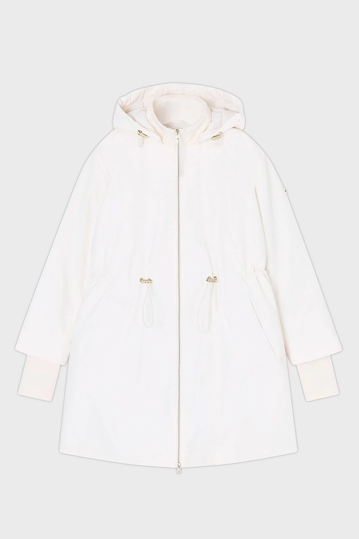 Armani Exchange Pamuk Karışımlı Relaxed Fit Kapüşonlu Bayan Parka XW000712 AF16215 U1003 EKRU - 4