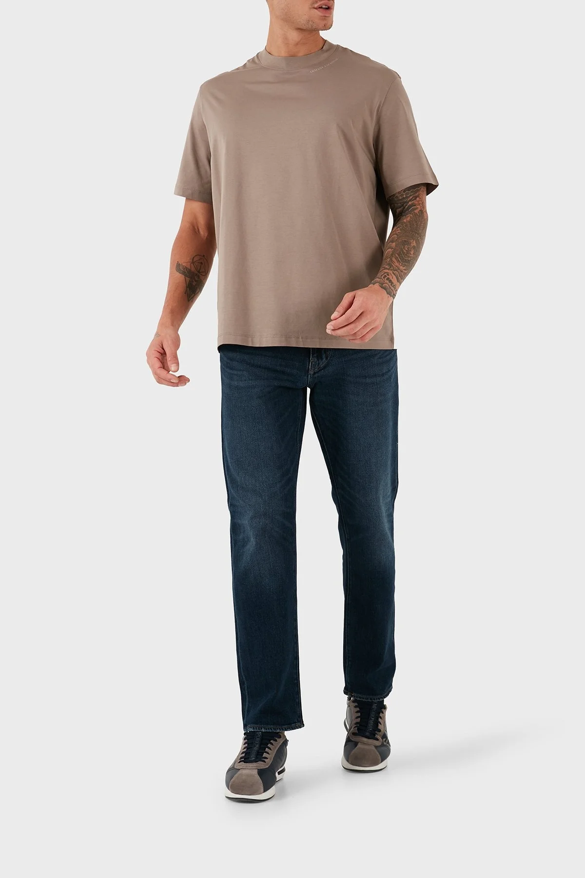 Armani Exchange Pamuk Karışımlı Slim Fit Normal Bel Jeans Erkek Kot Pantolon 6DZJ13 Z1ZQZ 1500 LACİVERT - 9