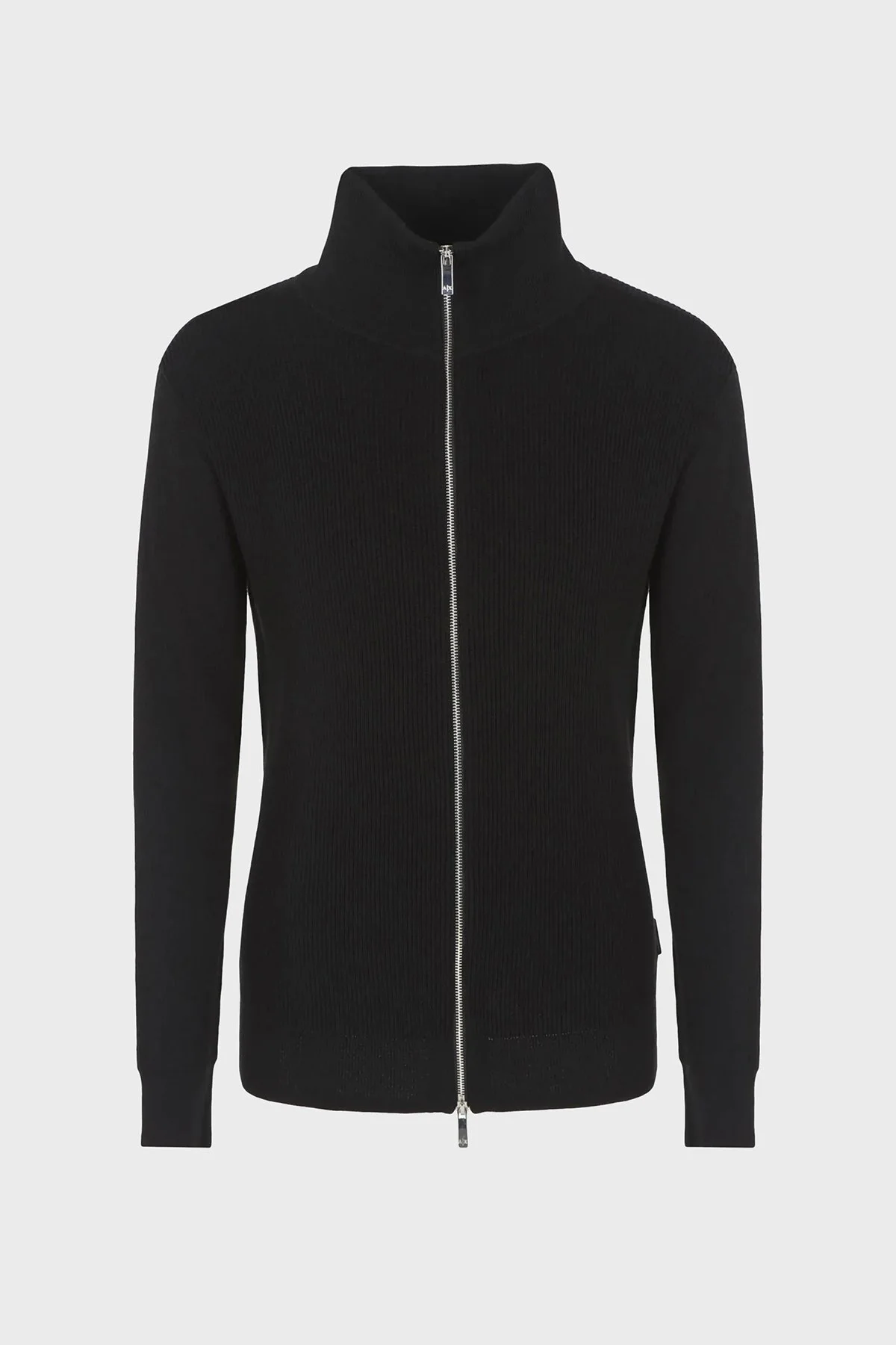 Armani Exchange Pamuk ve Yün Karışımlı Regular Fit Dik Yaka Erkek Hırka 6RZE6A ZM1LZ 1200 SİYAH - 2