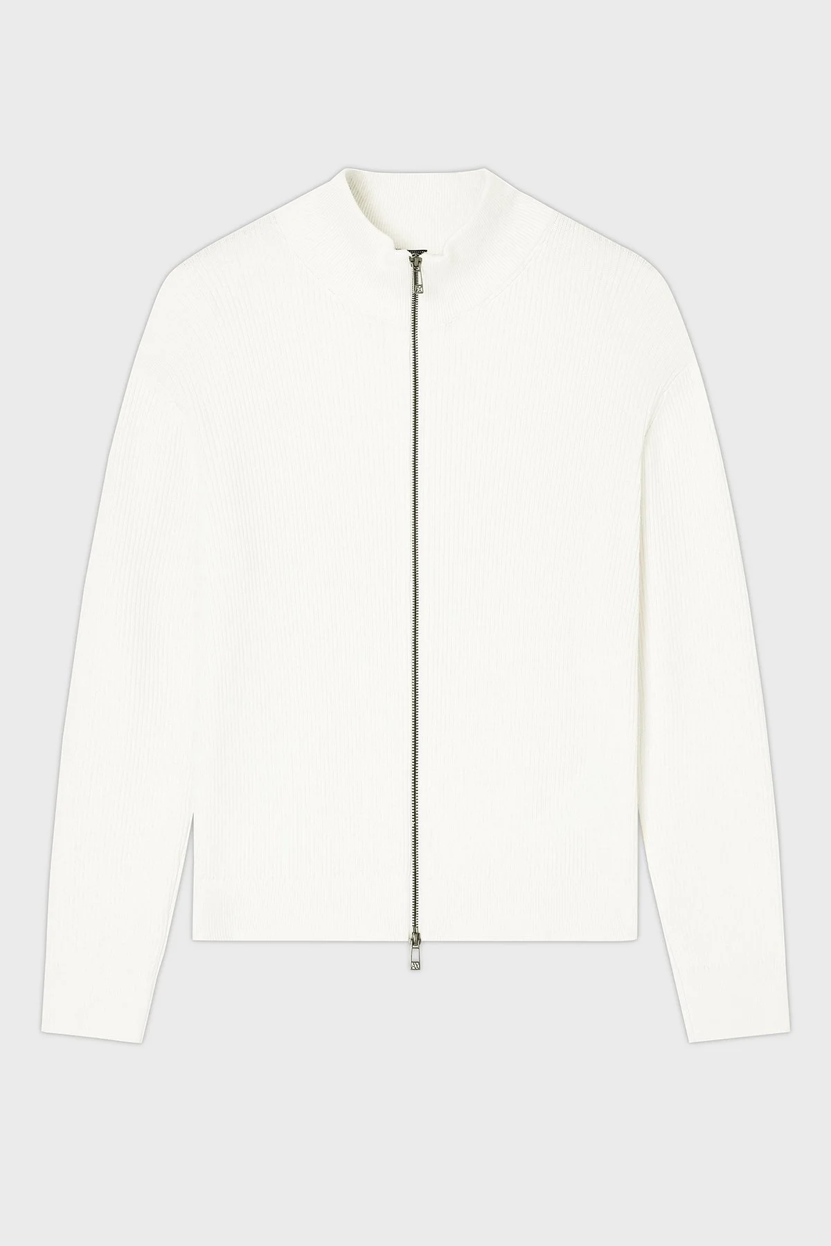 Armani Exchange Pamuk ve Yün Karışımlı Regular Fit Dik Yaka Erkek Hırka XM000912 AF10348 U0009 BEYAZ - 5